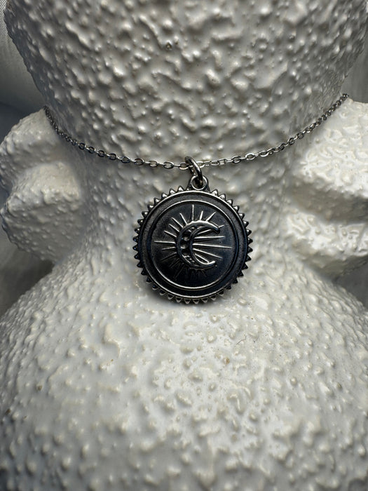 Gold or Silver Moon Pendant