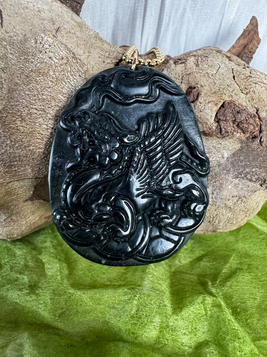 Serpentine Dragon Pendant