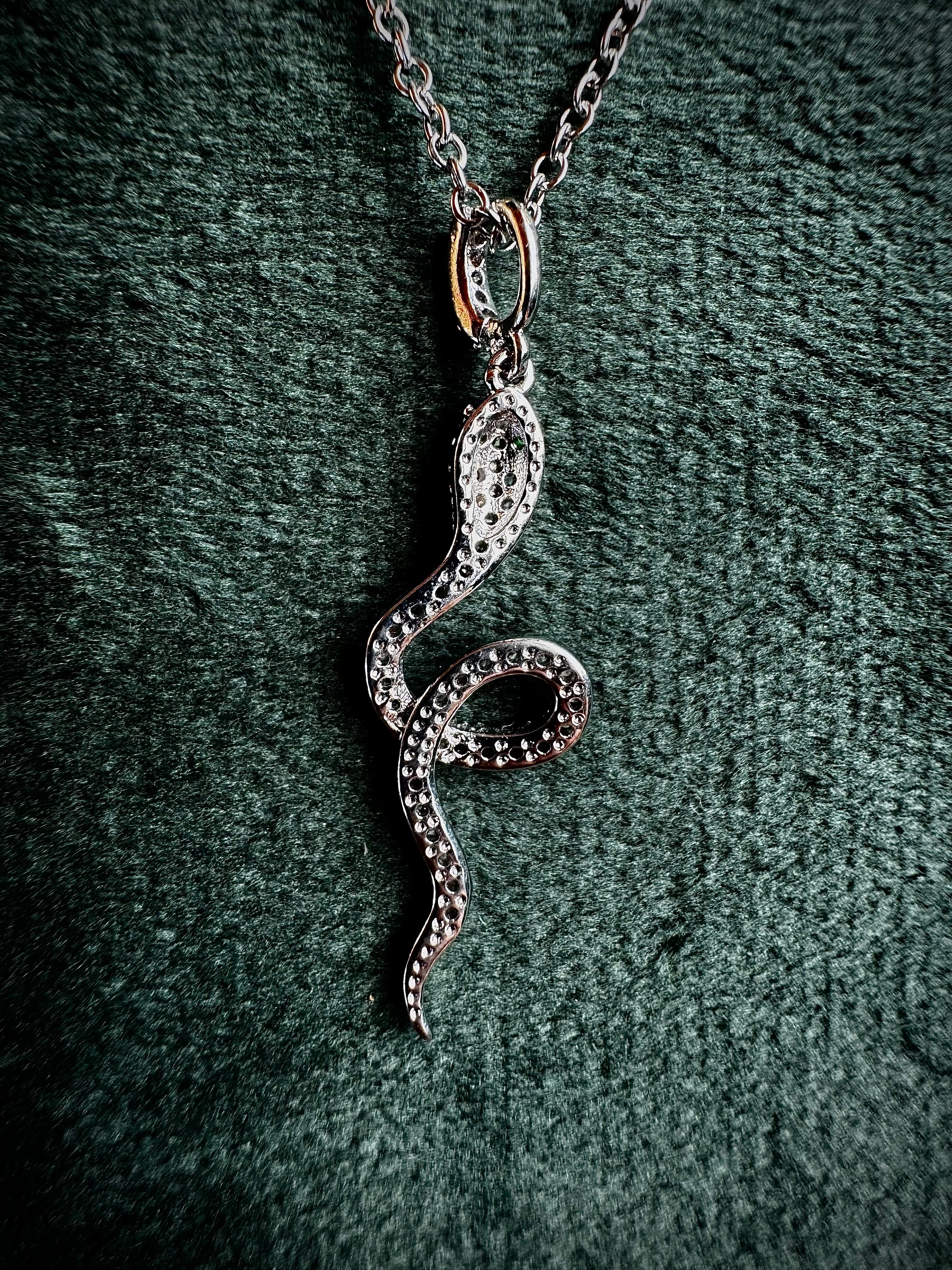 Silver Plated Snake Necklace