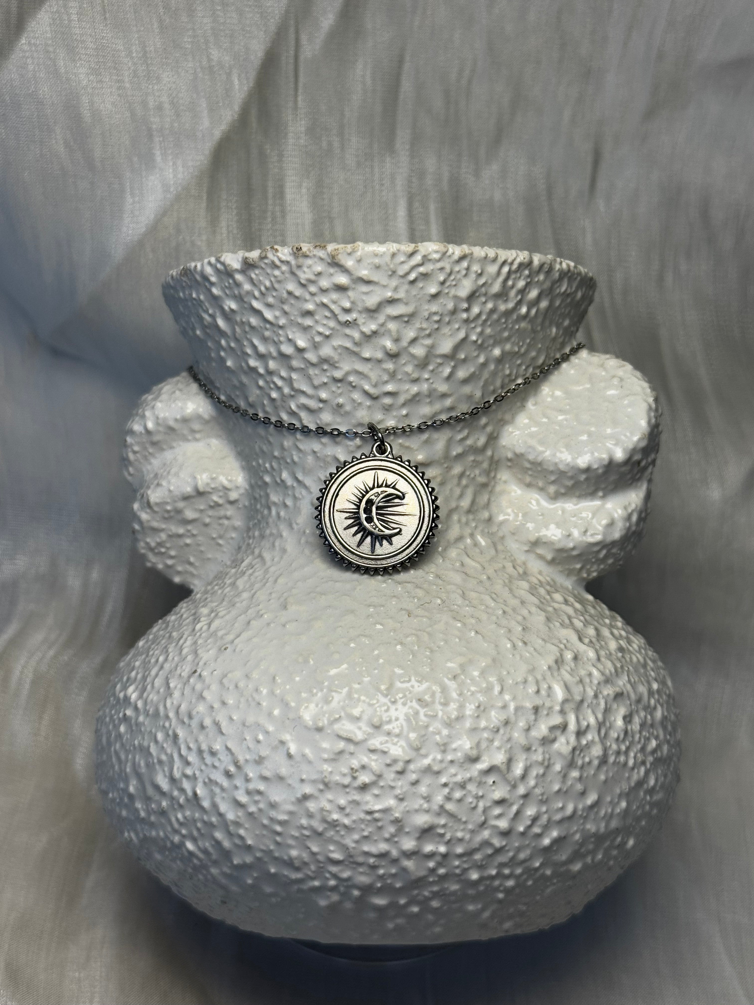 Gold or Silver Moon Pendant