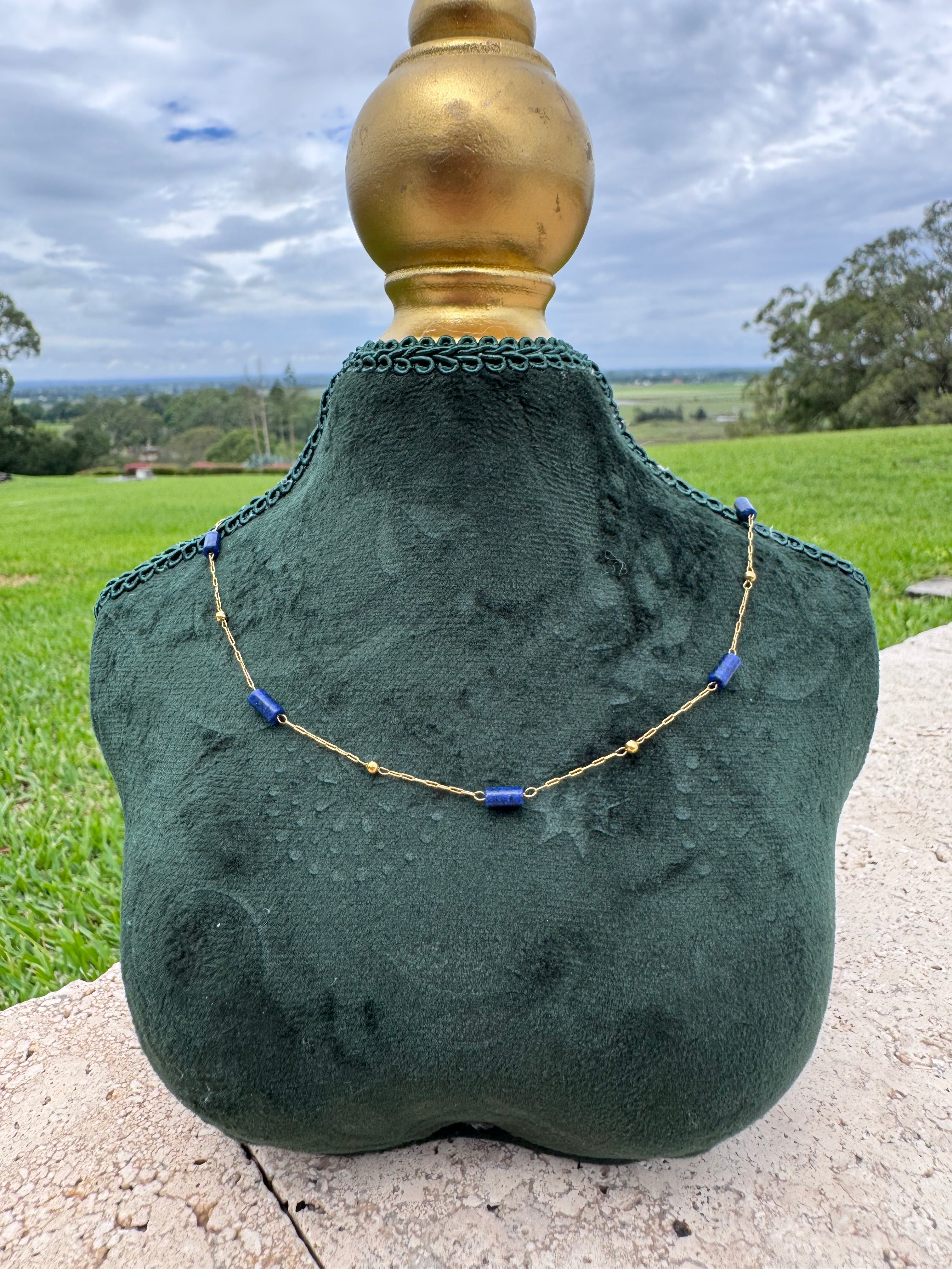 Dainty Lapis Necklace