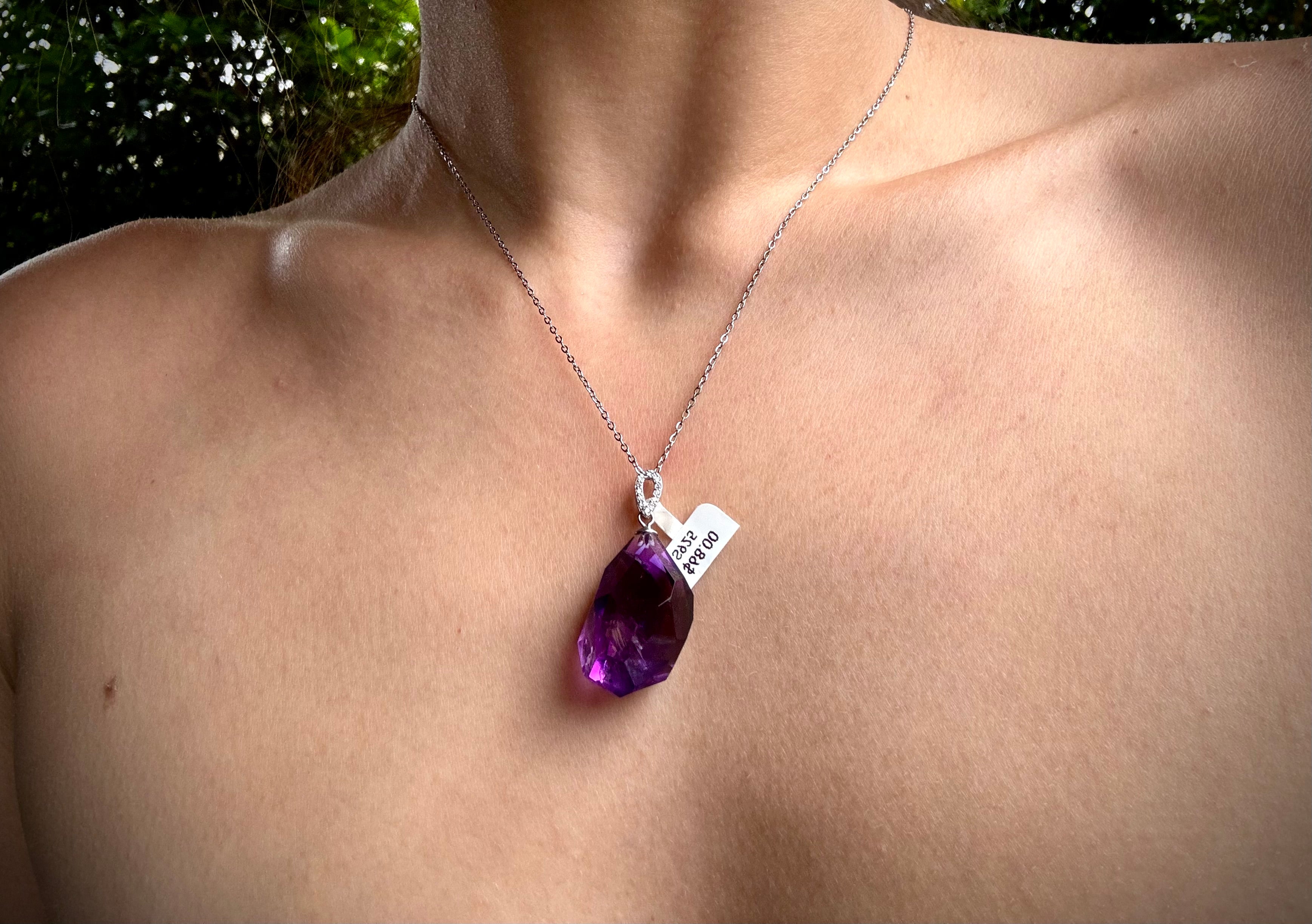 AA Grade Amethyst Pendant
