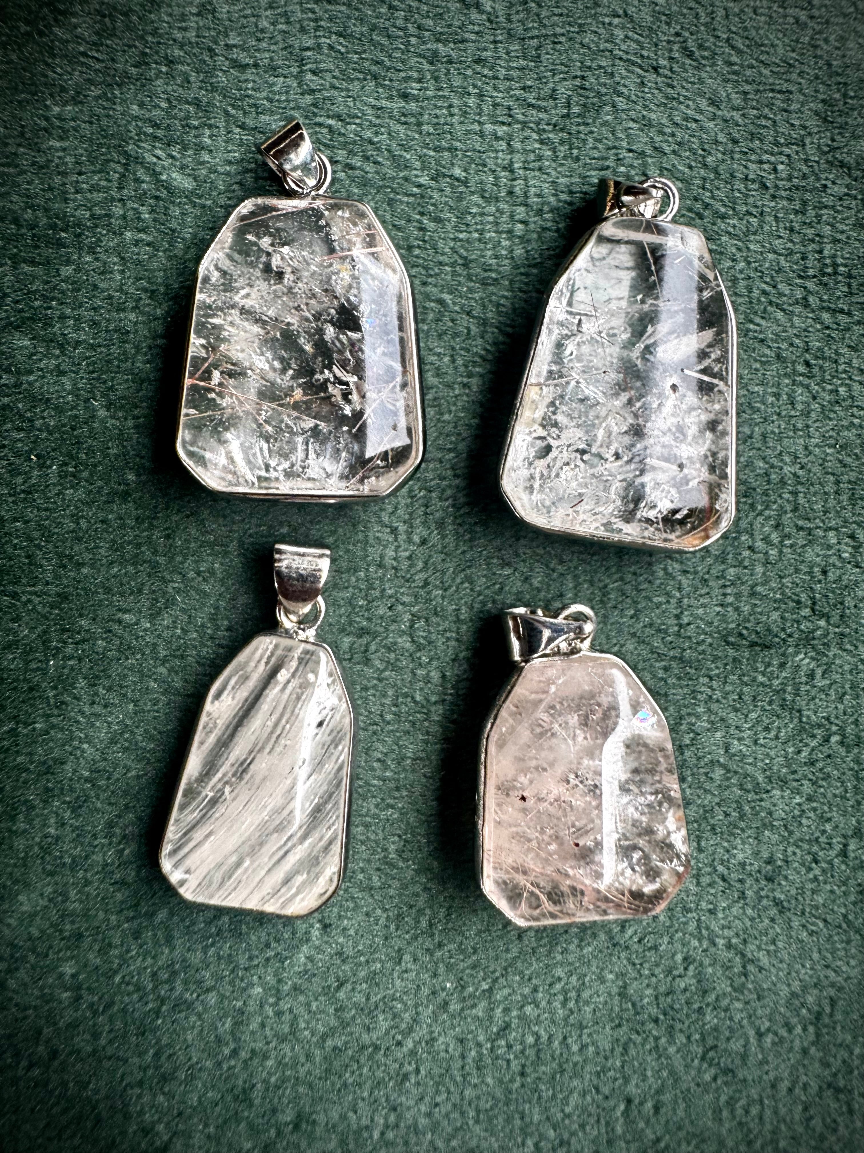 Rutile Quartz Pendants
