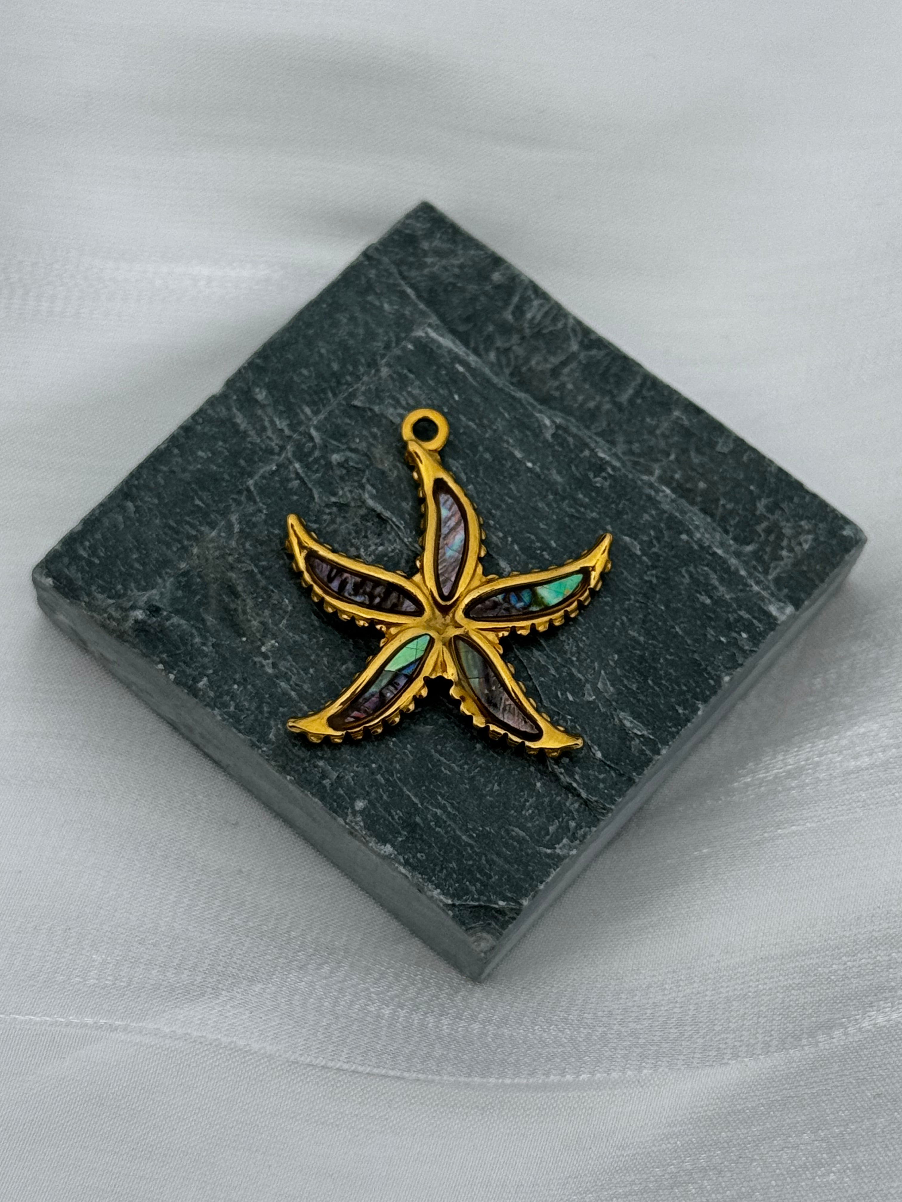 Abalone Star Fish Pendants