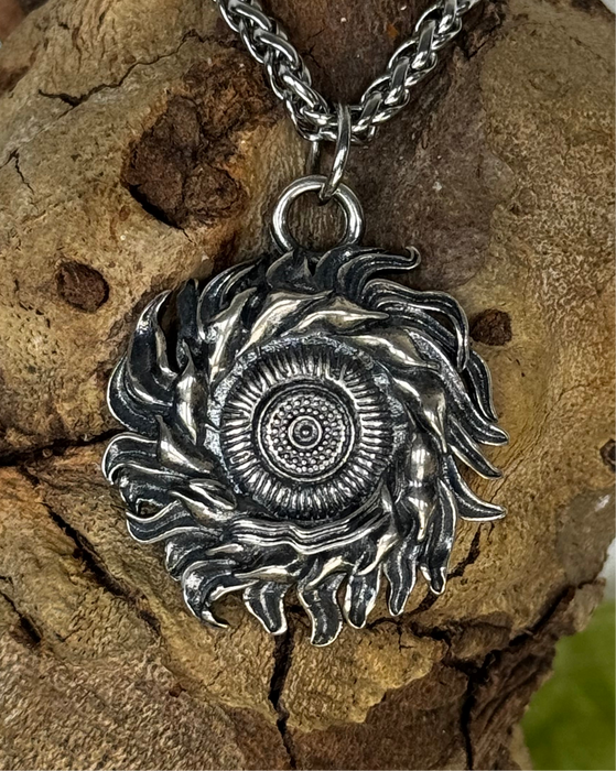 Sun Flower stainless steel Pendant