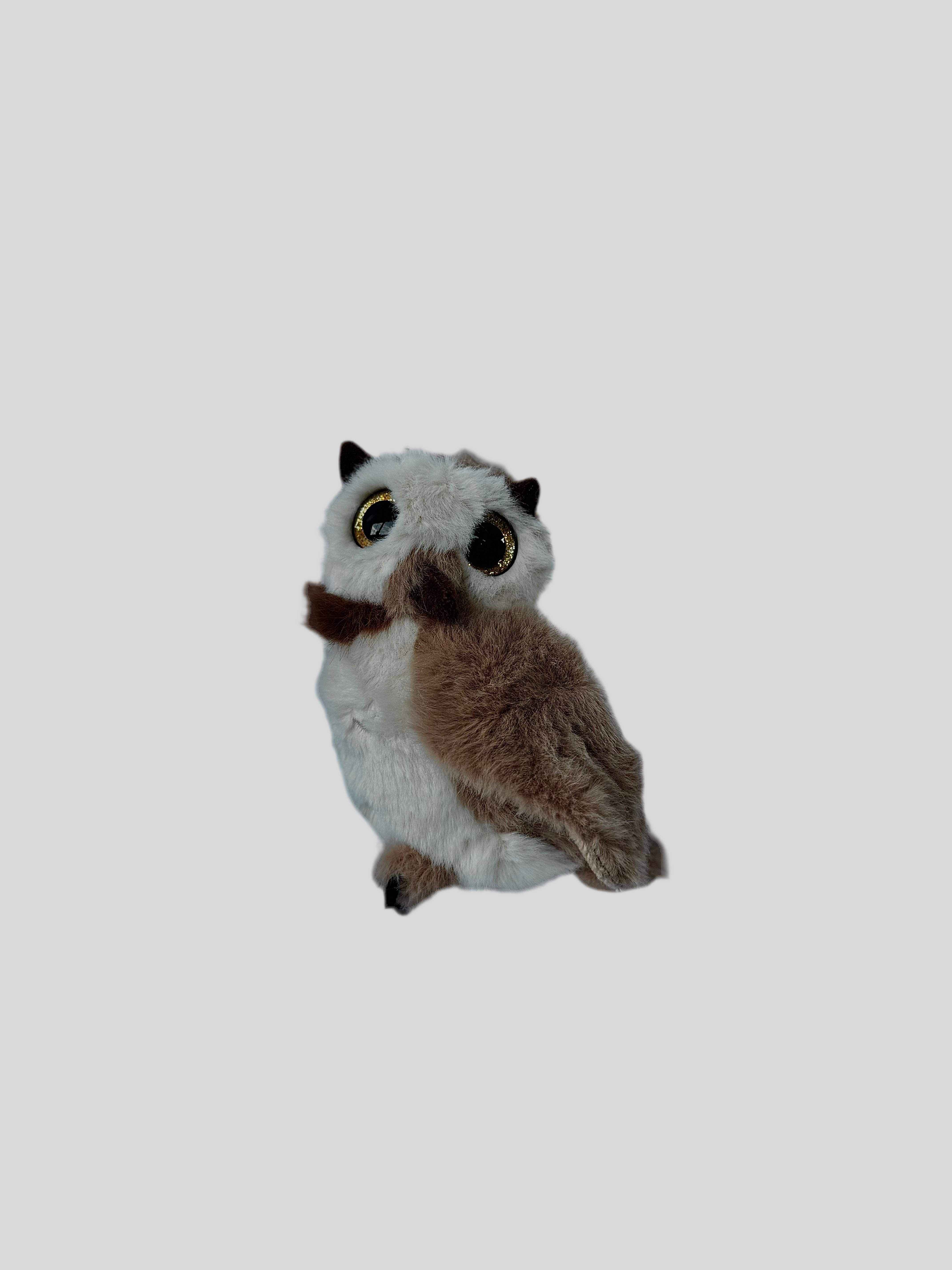 Owl 12cm Plush Keyring