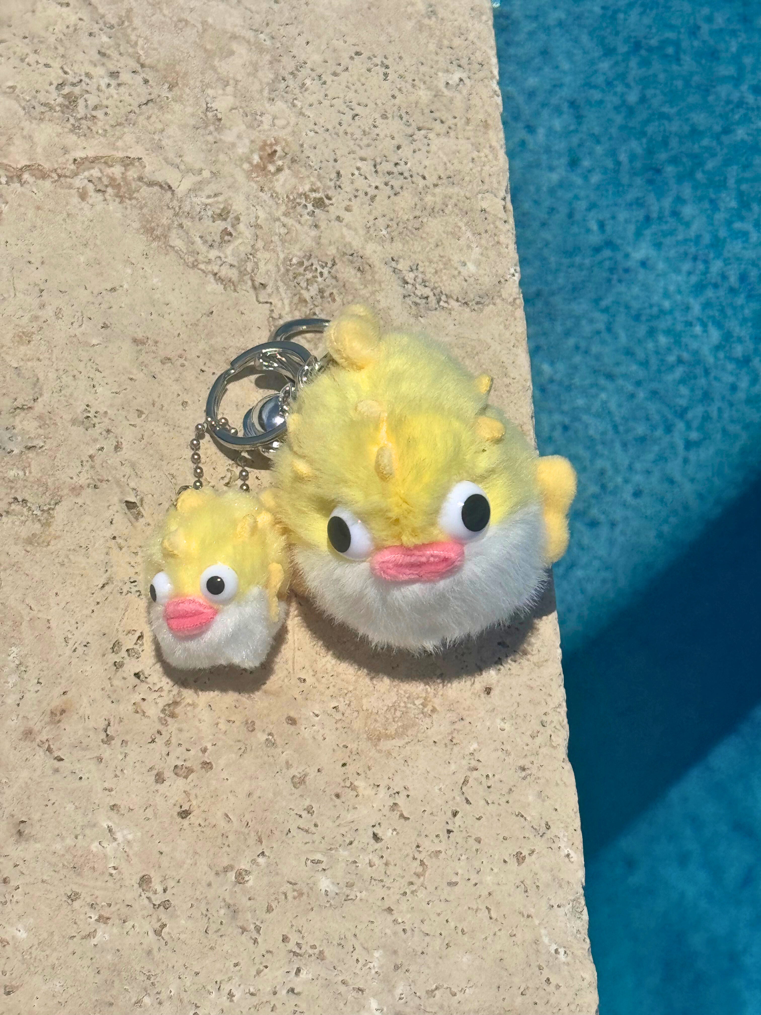 Puffer Fish & Baby Keychain