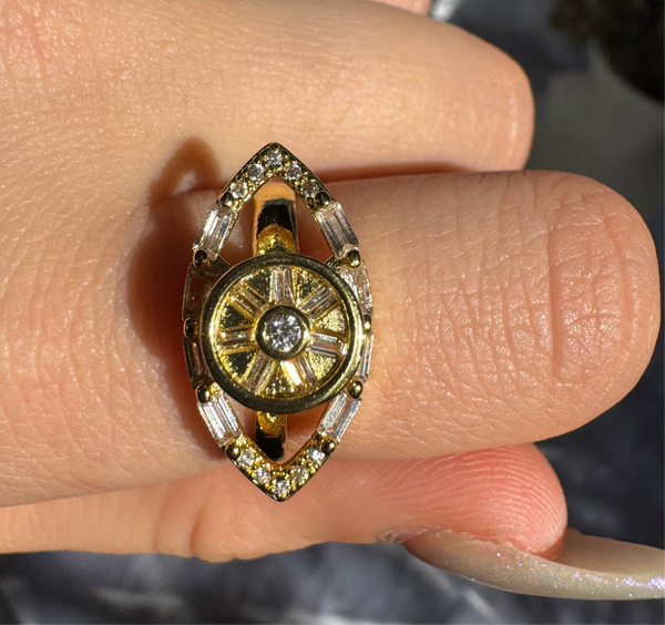 Gold Evil Eye Fidget Ring