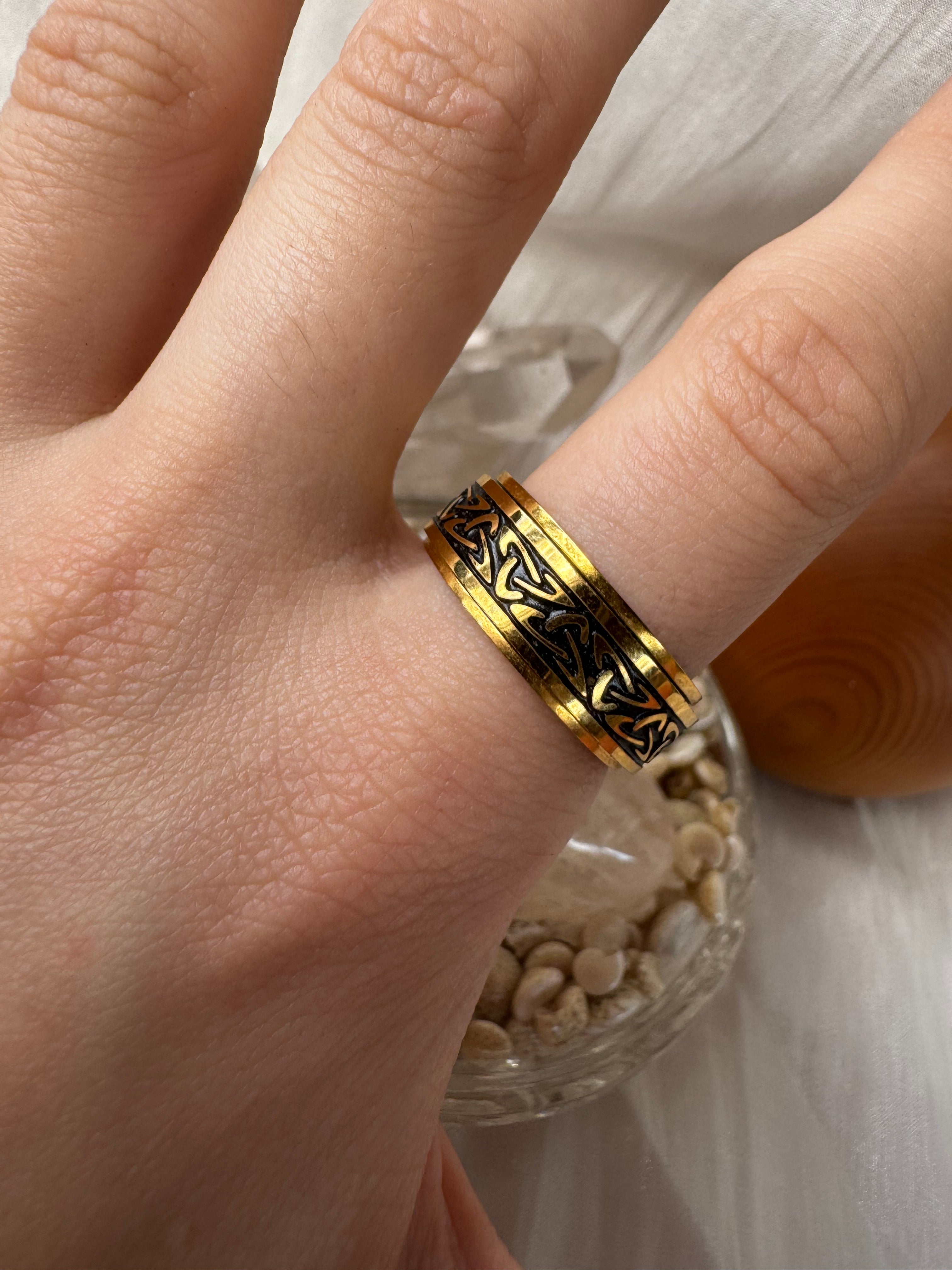 Viking fidget ring