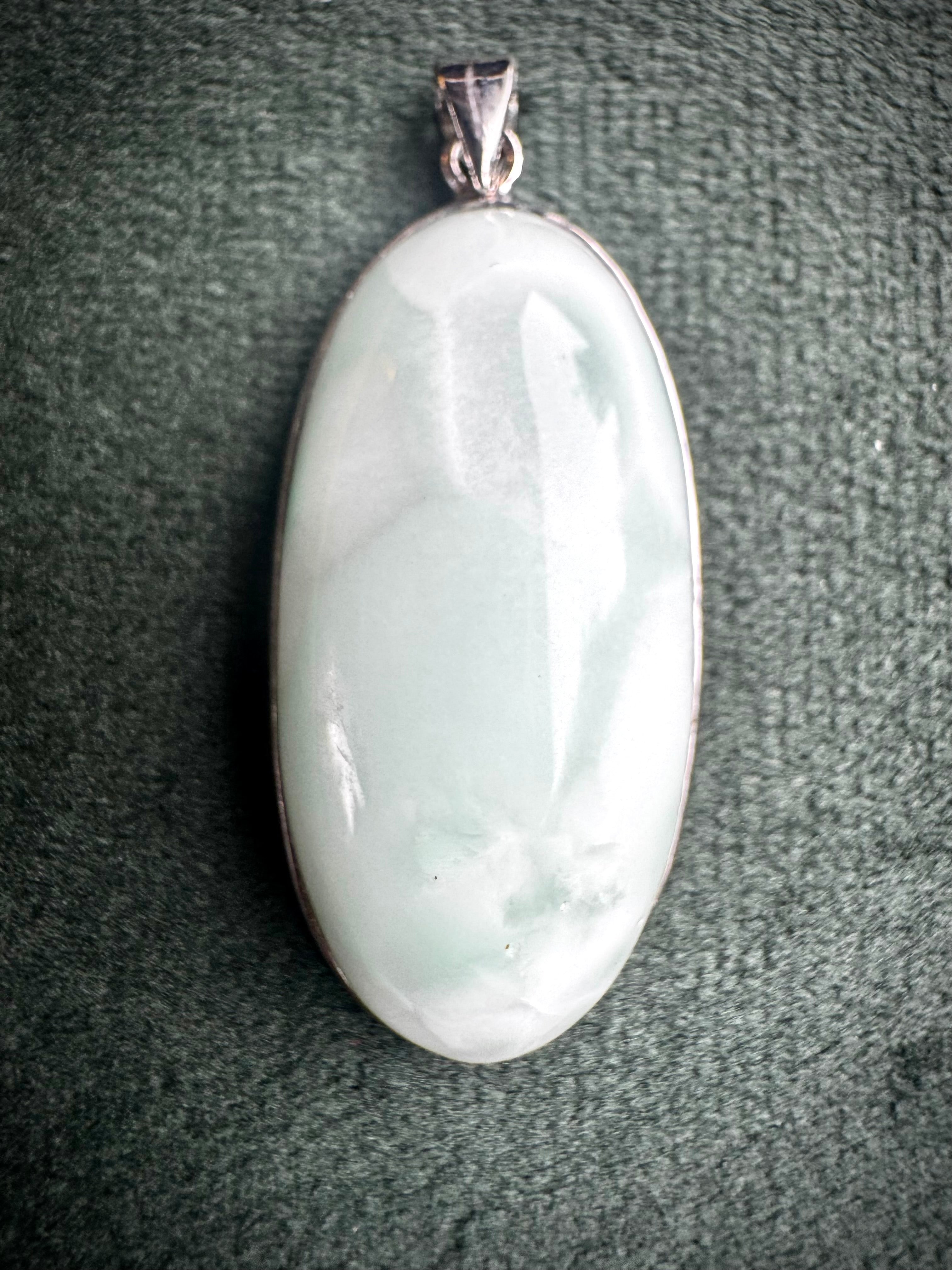 S925 Green Larimar Pendant