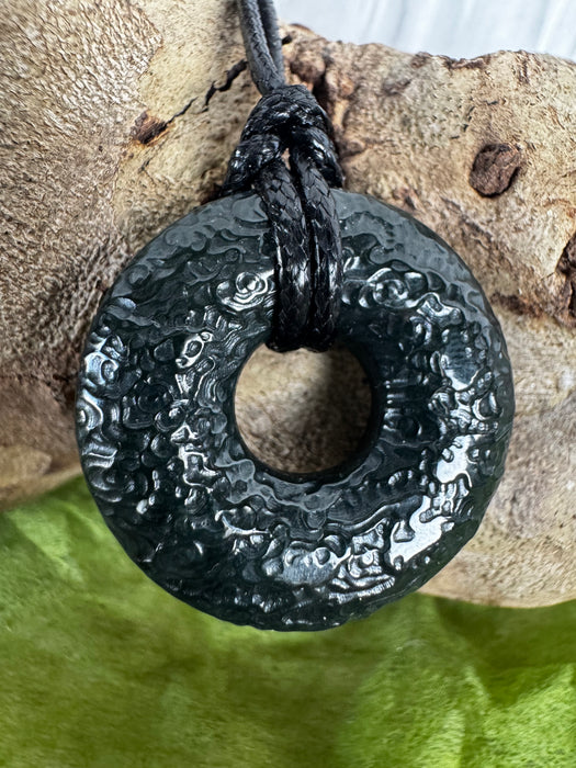 Jade Doughnut Pendant