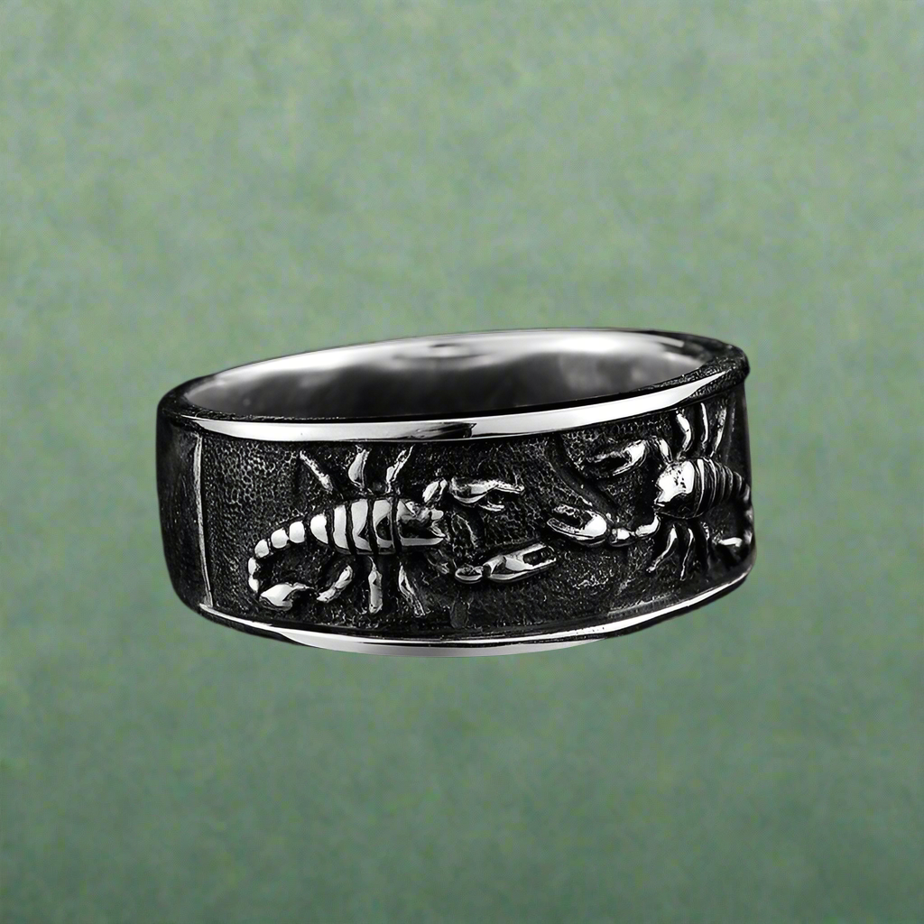 Gothic scorpion silver Ring