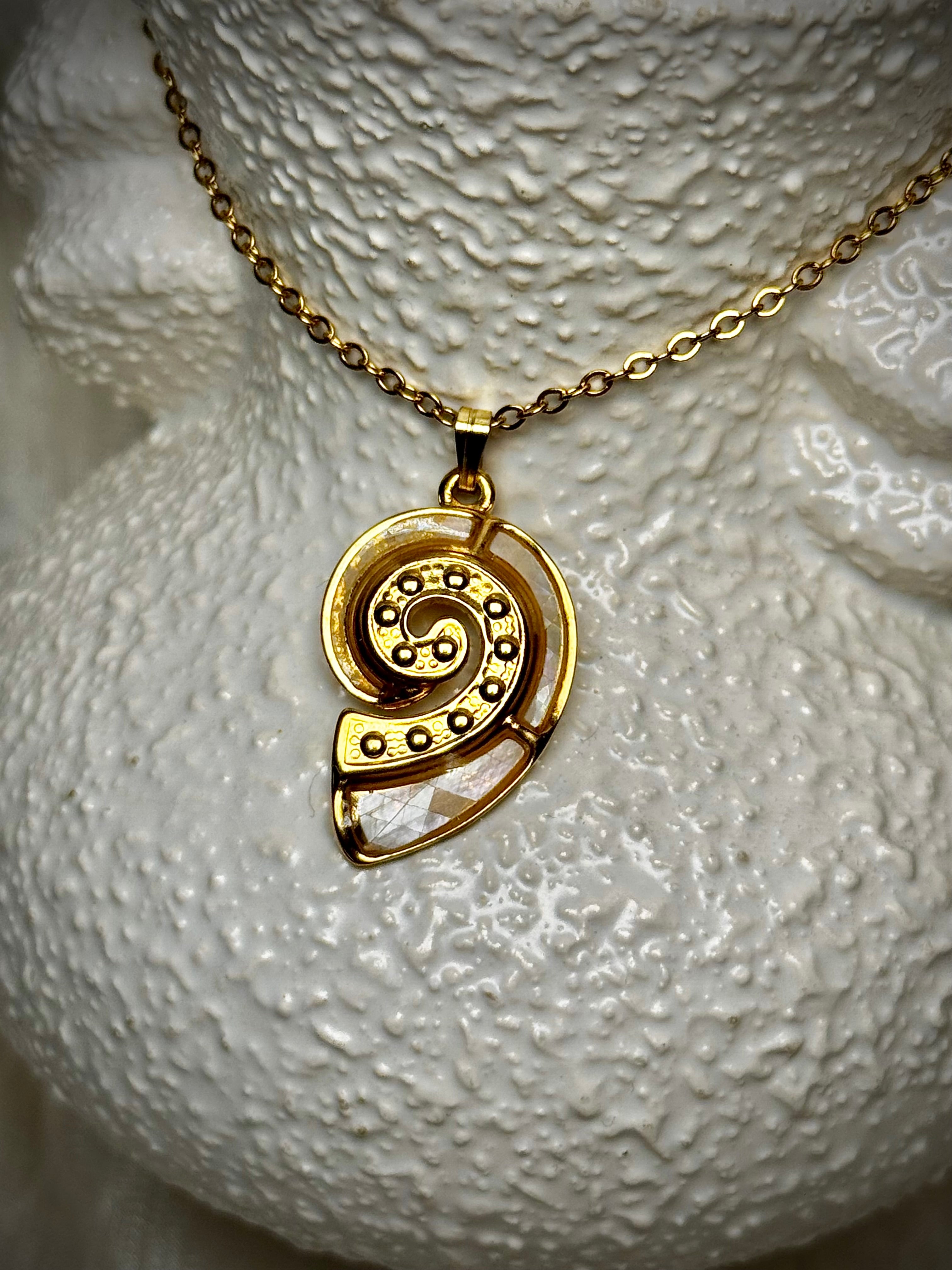 Abalone Spiral Shell Pendants