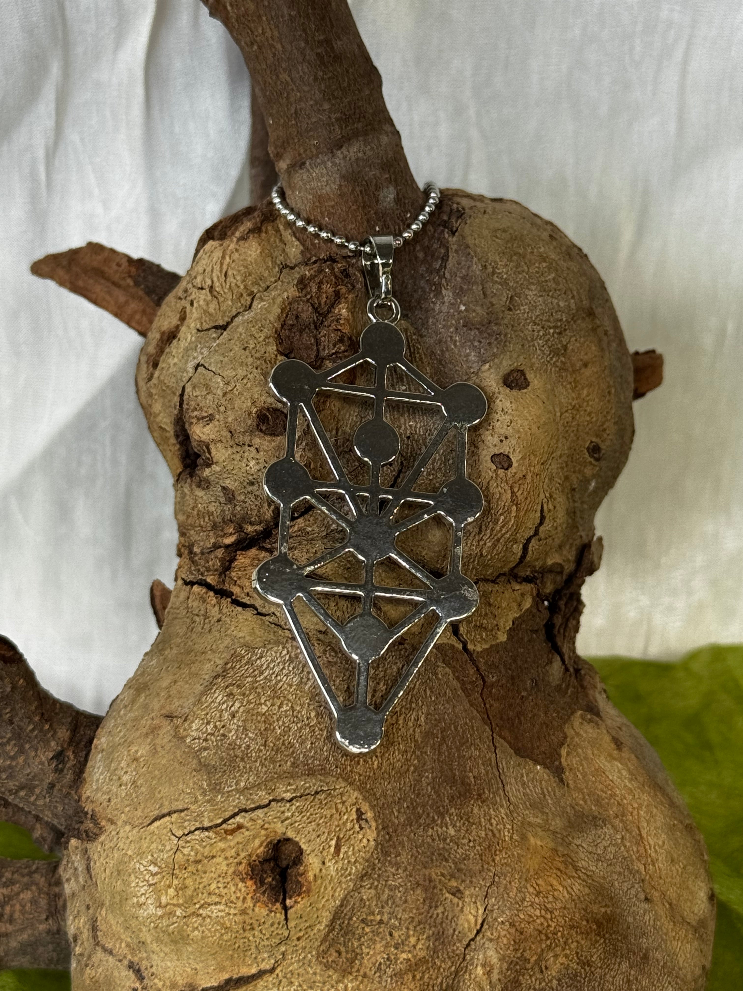 Tree of Life Symbol with natural gem stones Pendant