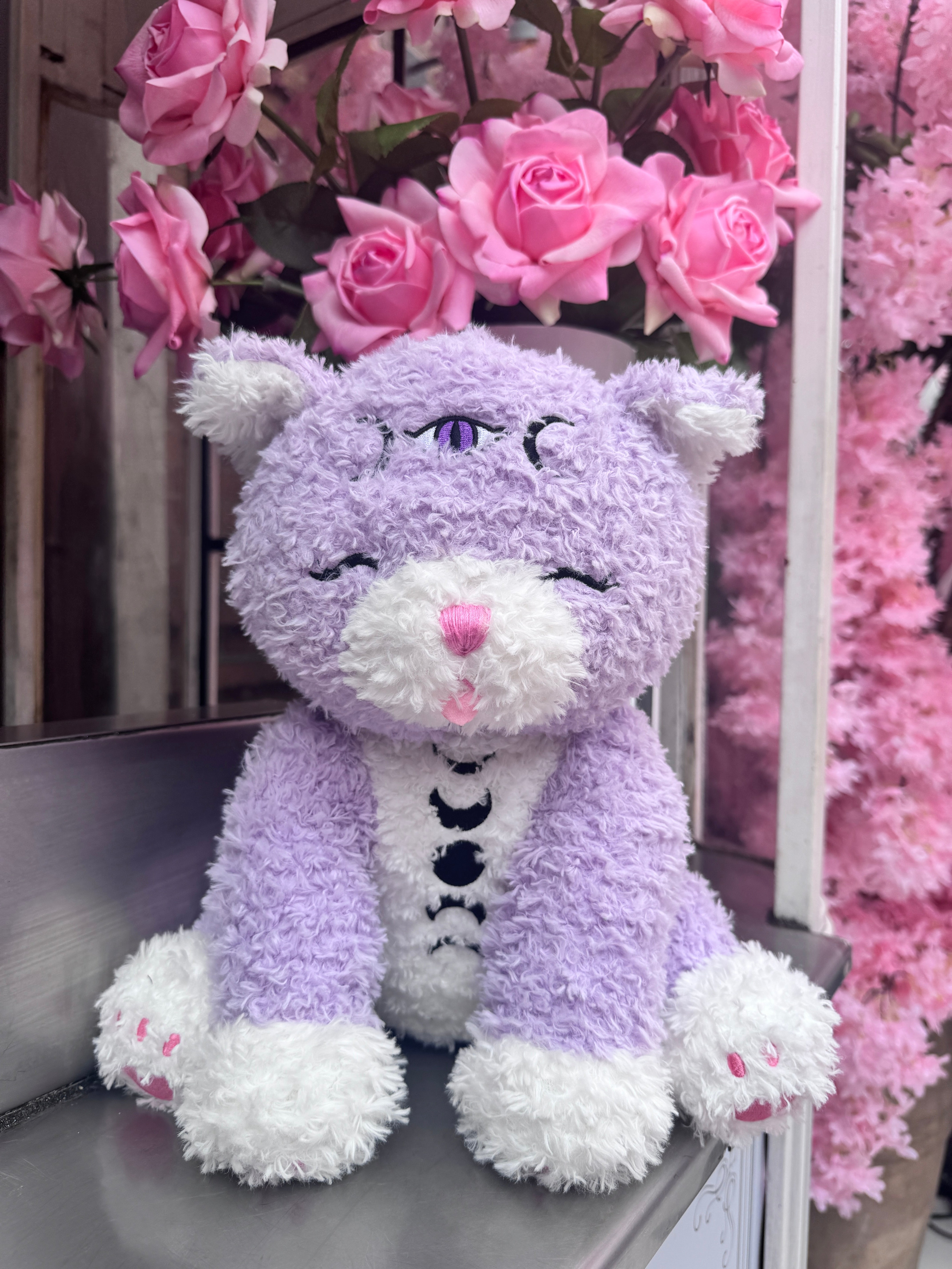 Purple Kamari & Astrea Cat - Weighted Plushies Emotion Support Buddies - Full set