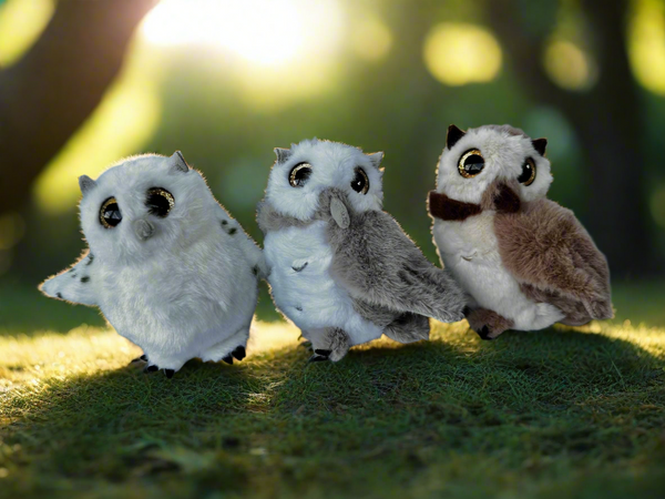 Owl 12cm Plush Keyring