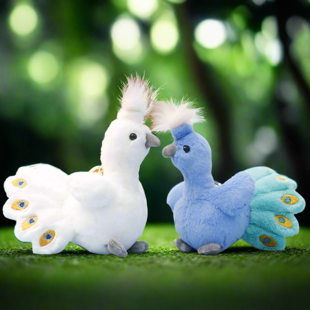Peacock 14cm Plush Keyring