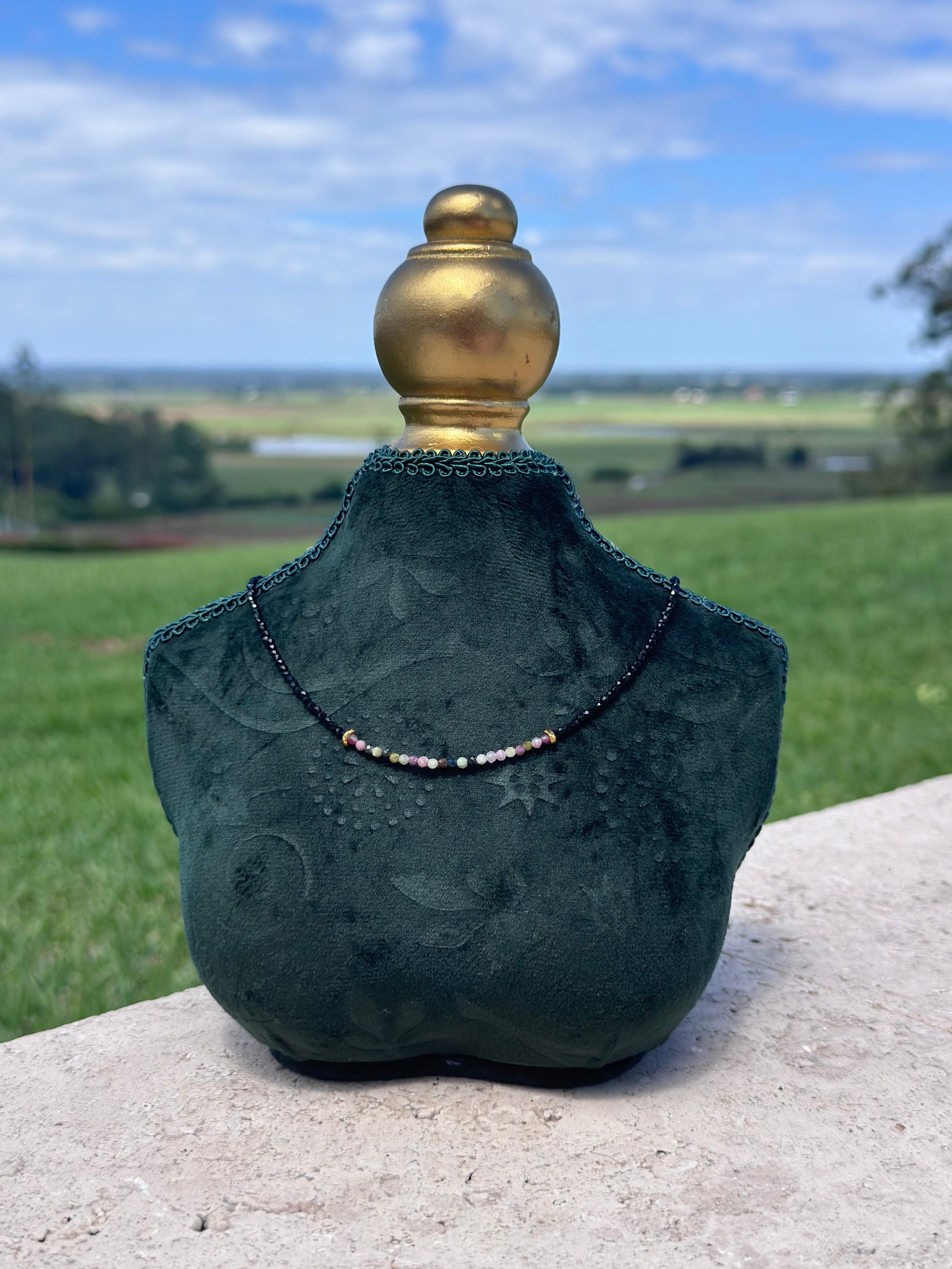 Onyx x Tourmaline Necklace