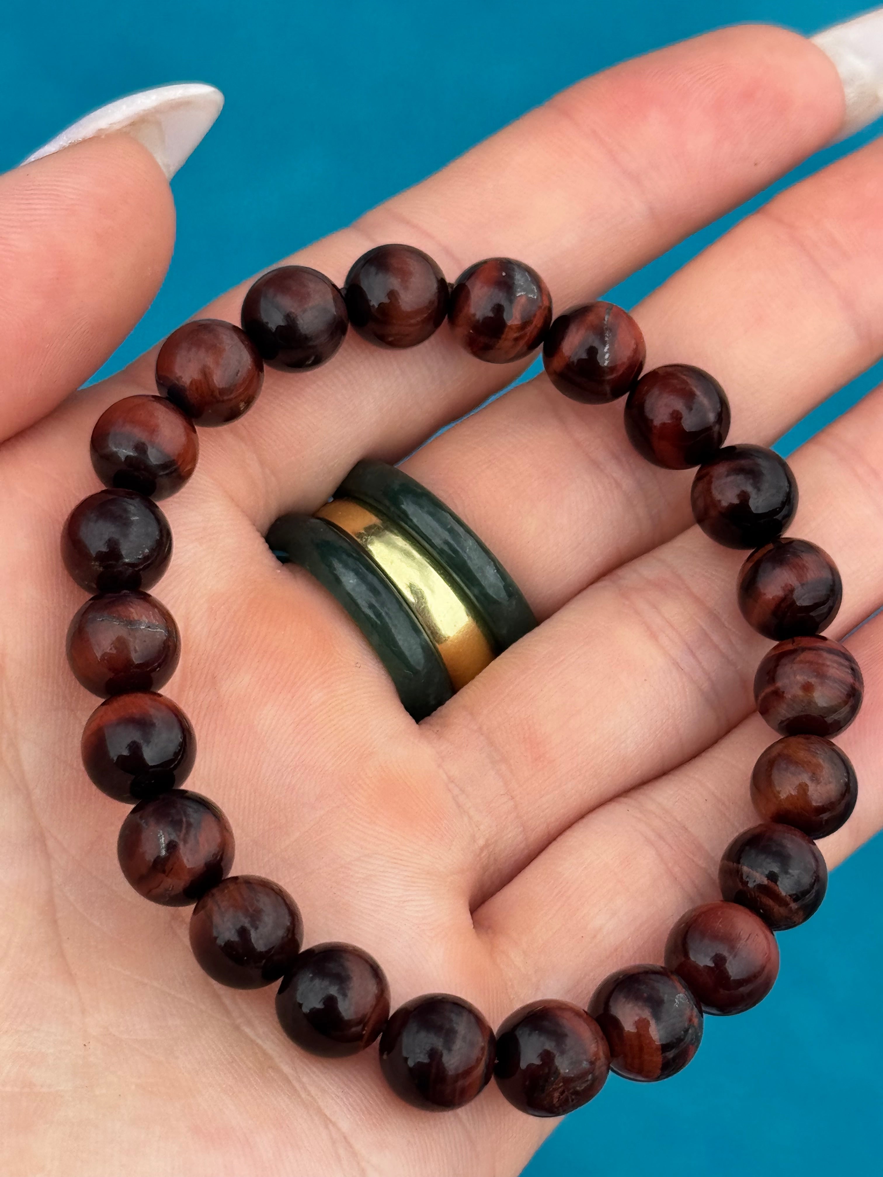 Red Tiger Eyes Gemstone bracelet