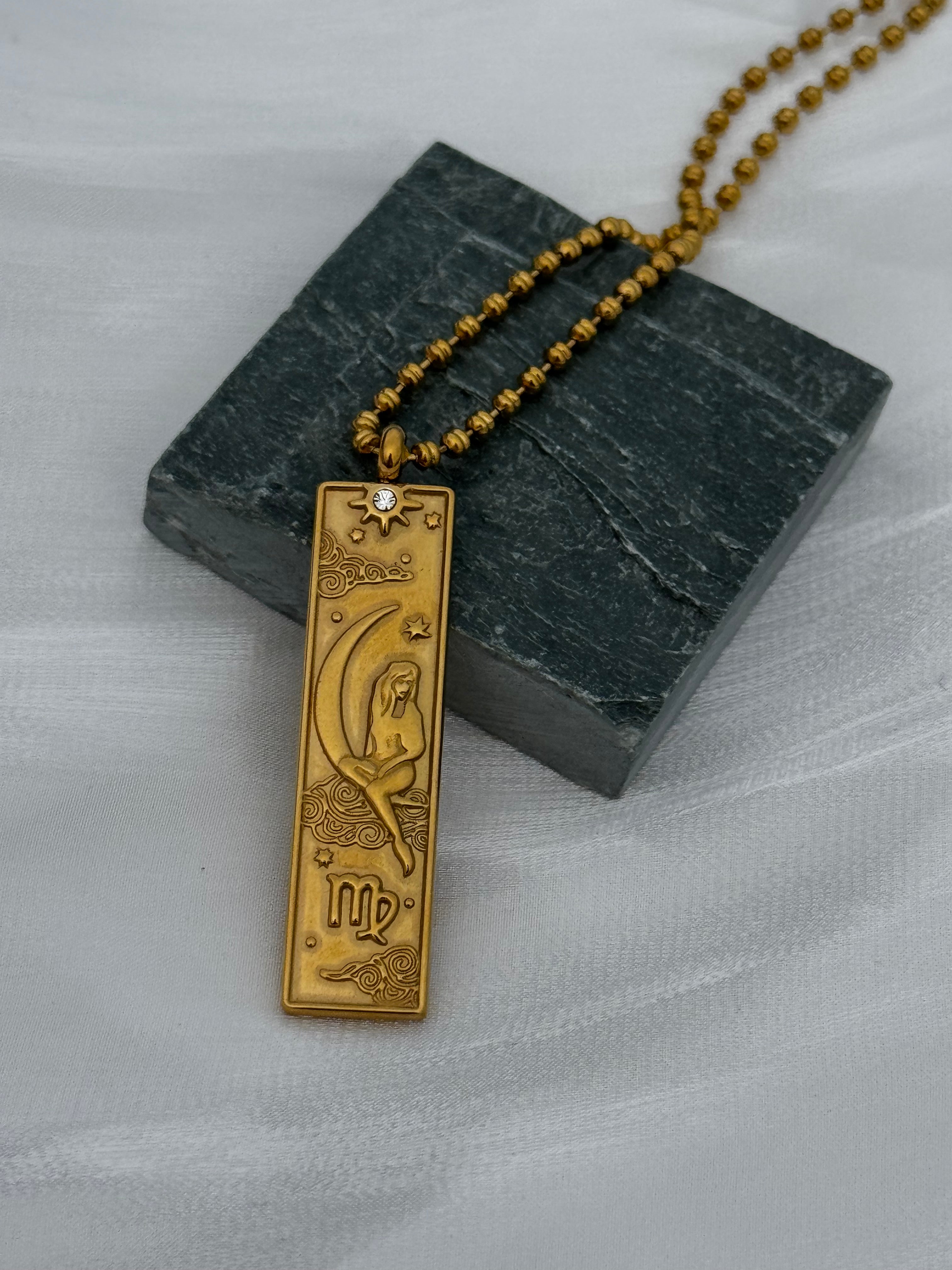 12 Zodiac Tarot Goddess Necklaces