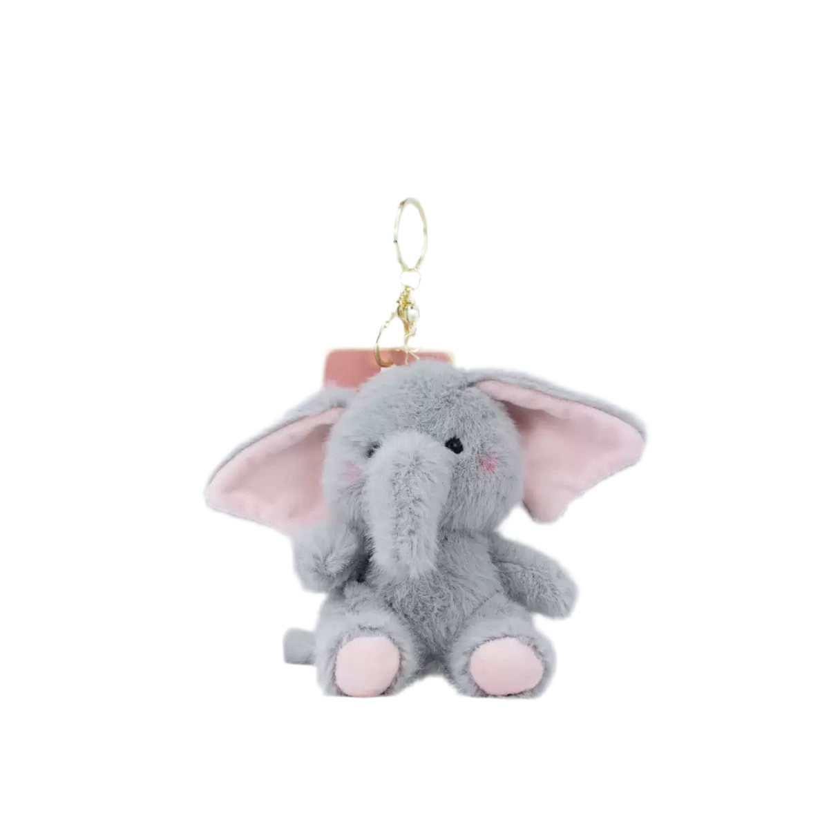 Baby Elephant Plush Keyring