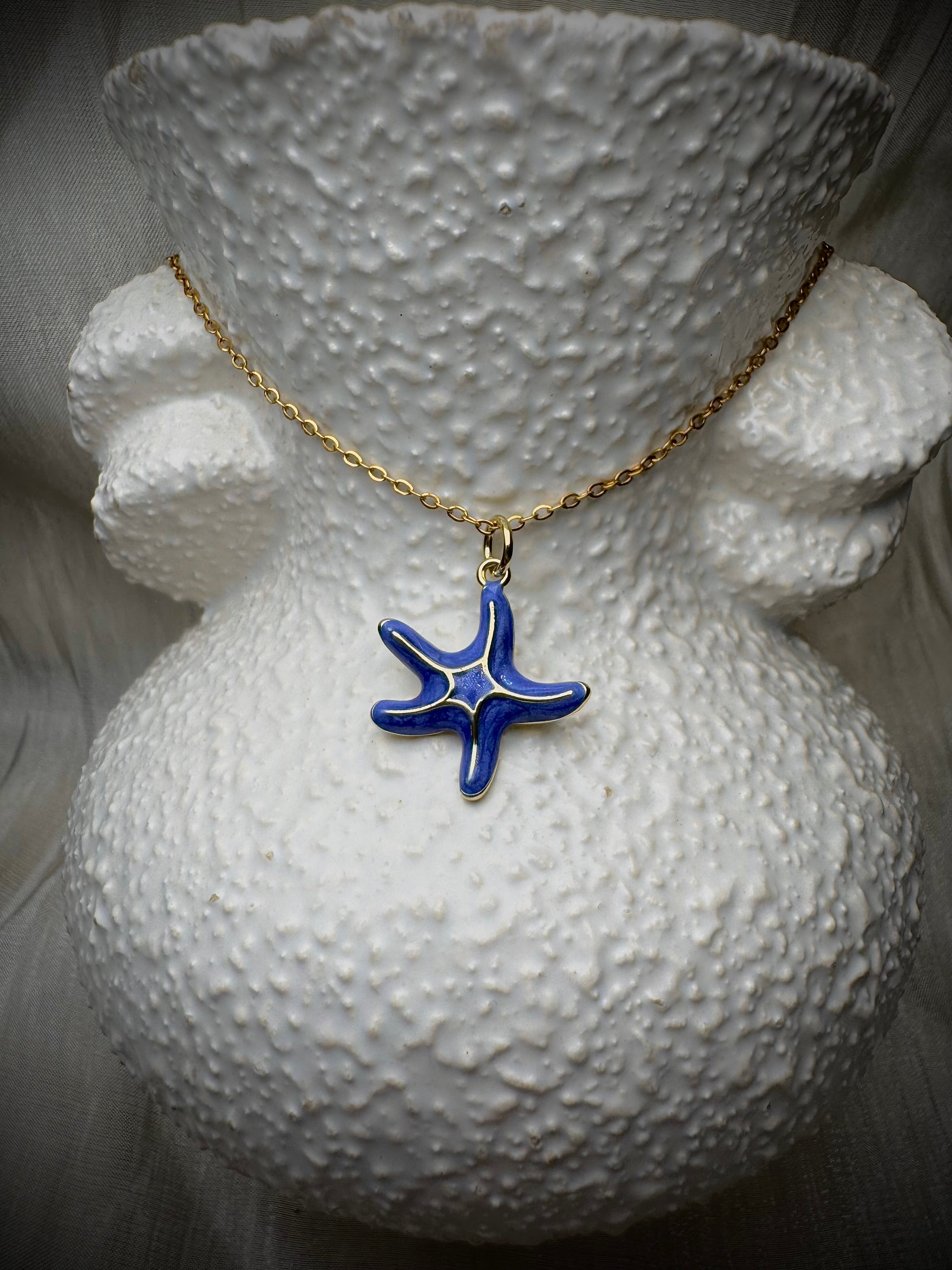 Blue Starfish Pendant