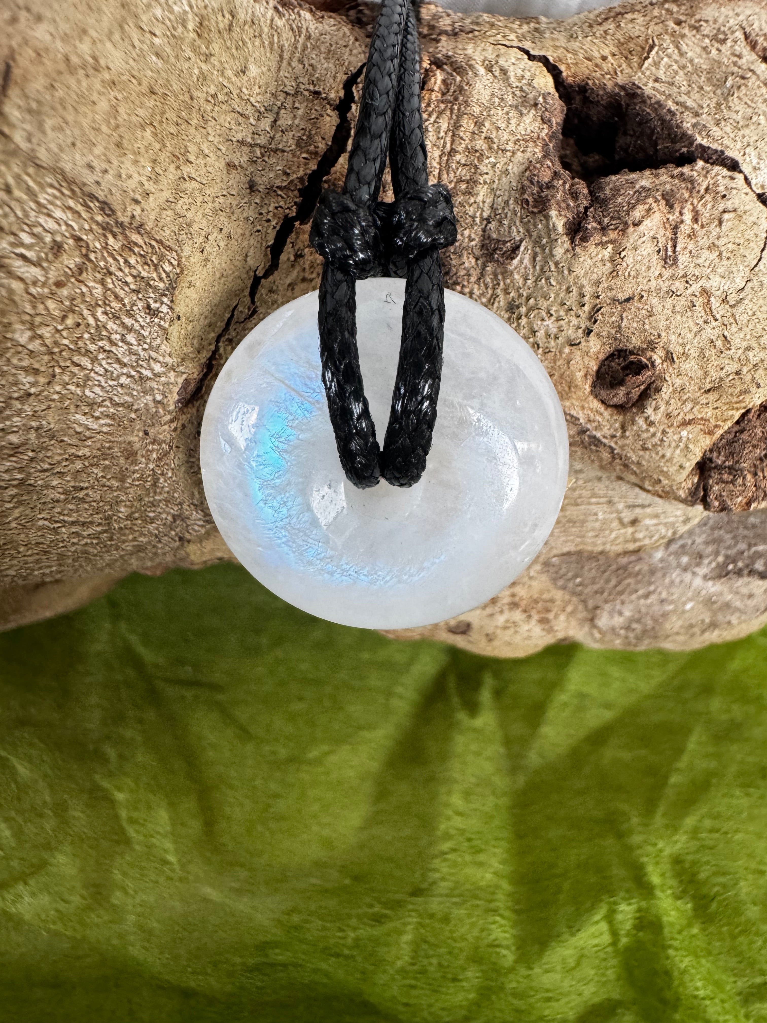 Moonstone Doughnut Pendant