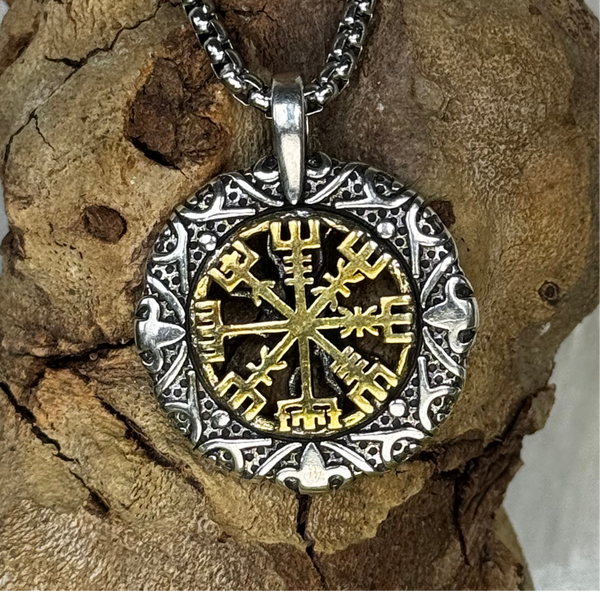 Nordic Compass stainless steel Pendant
