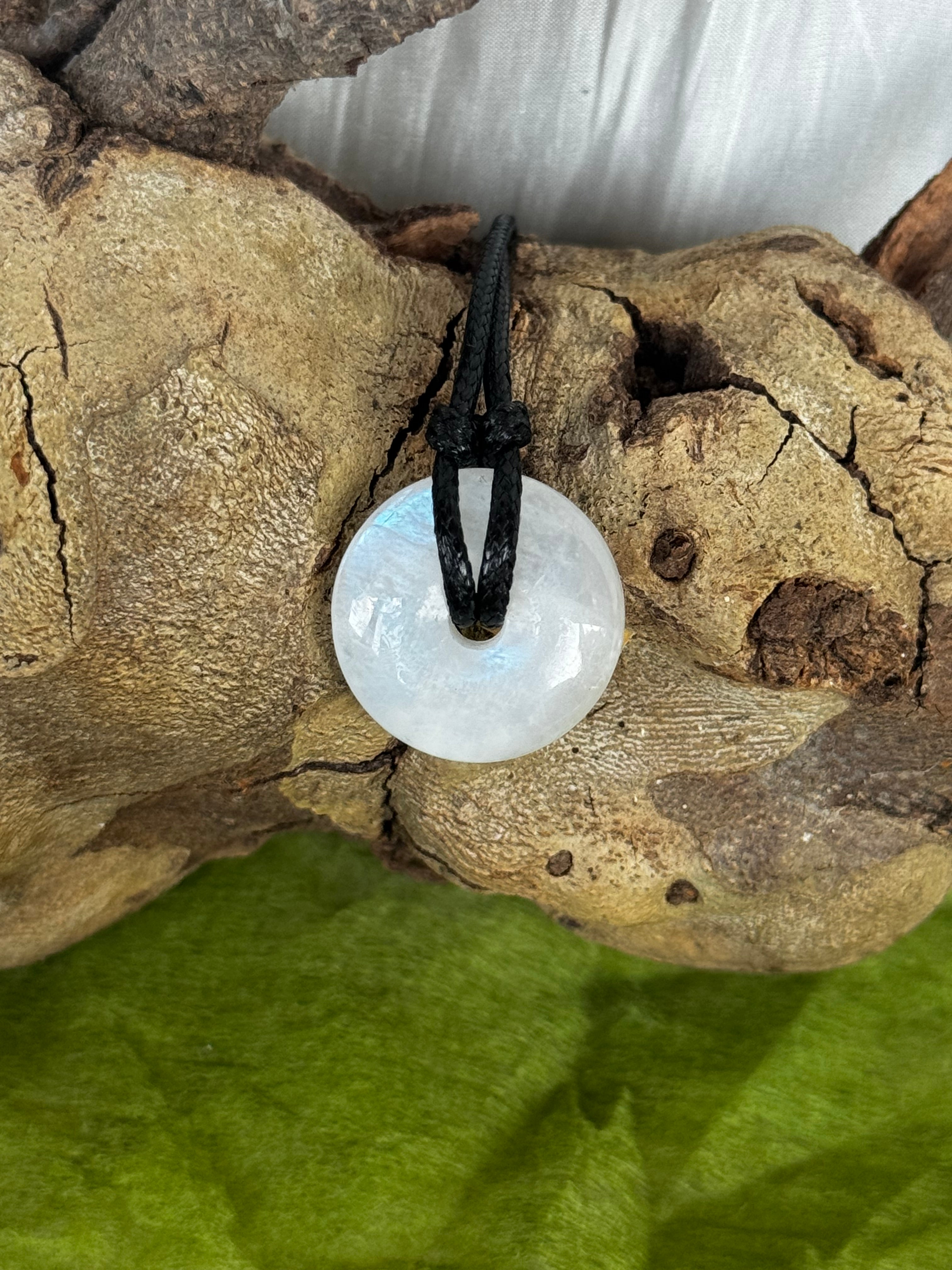Moonstone Doughnut Pendant