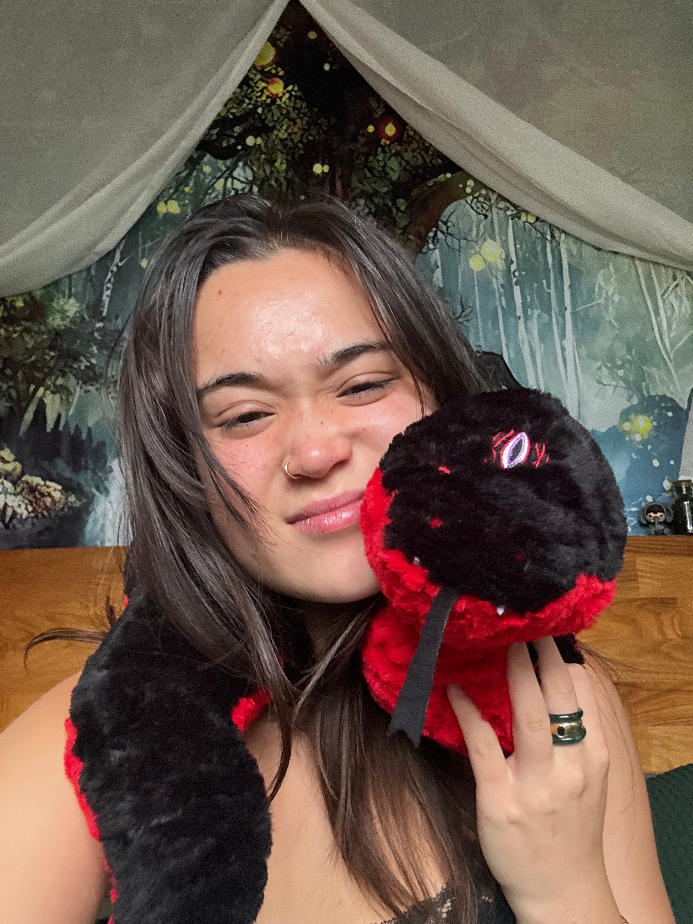 Kundalini Weighted Snake Plushie + Tiger Eyes Bracelet