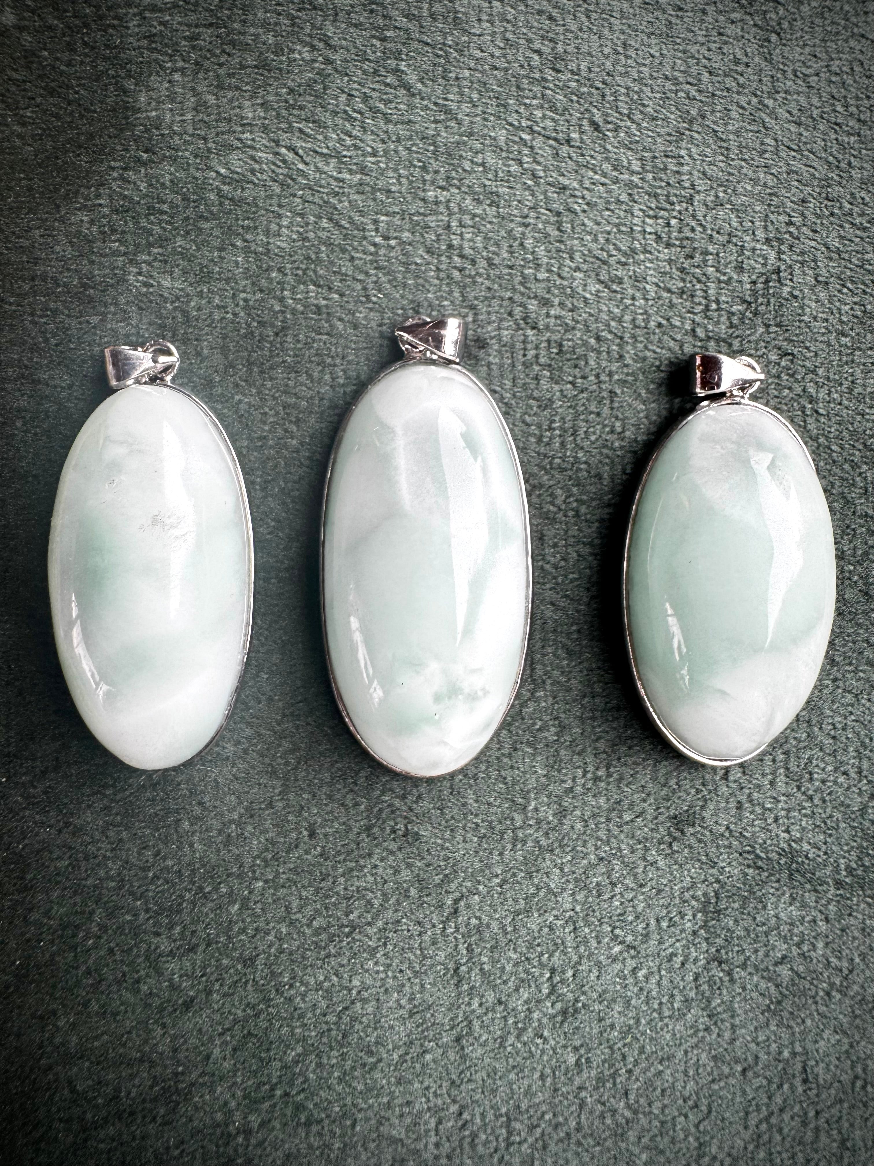S925 Green Larimar Pendant