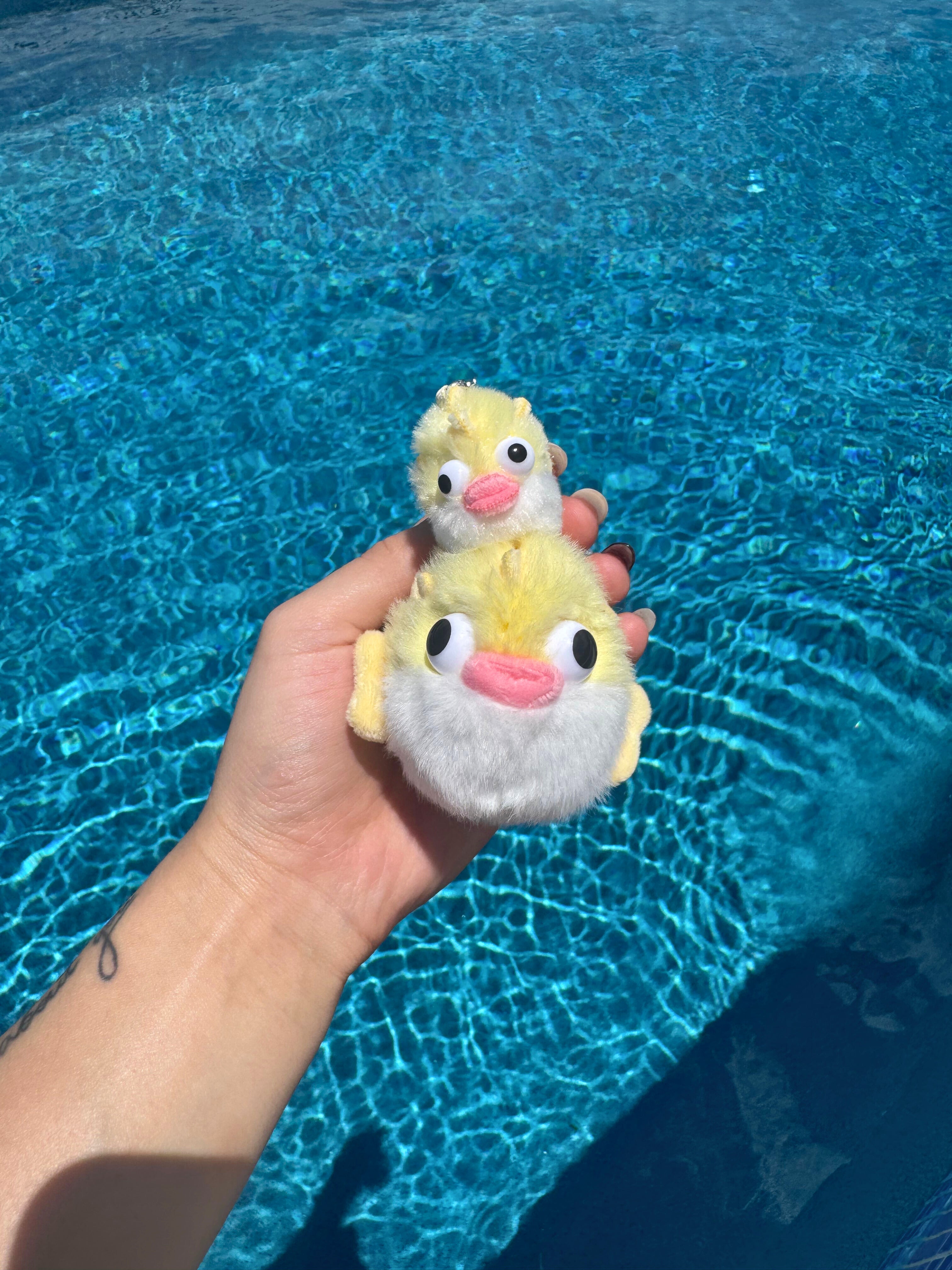 Puffer Fish & Baby Keychain