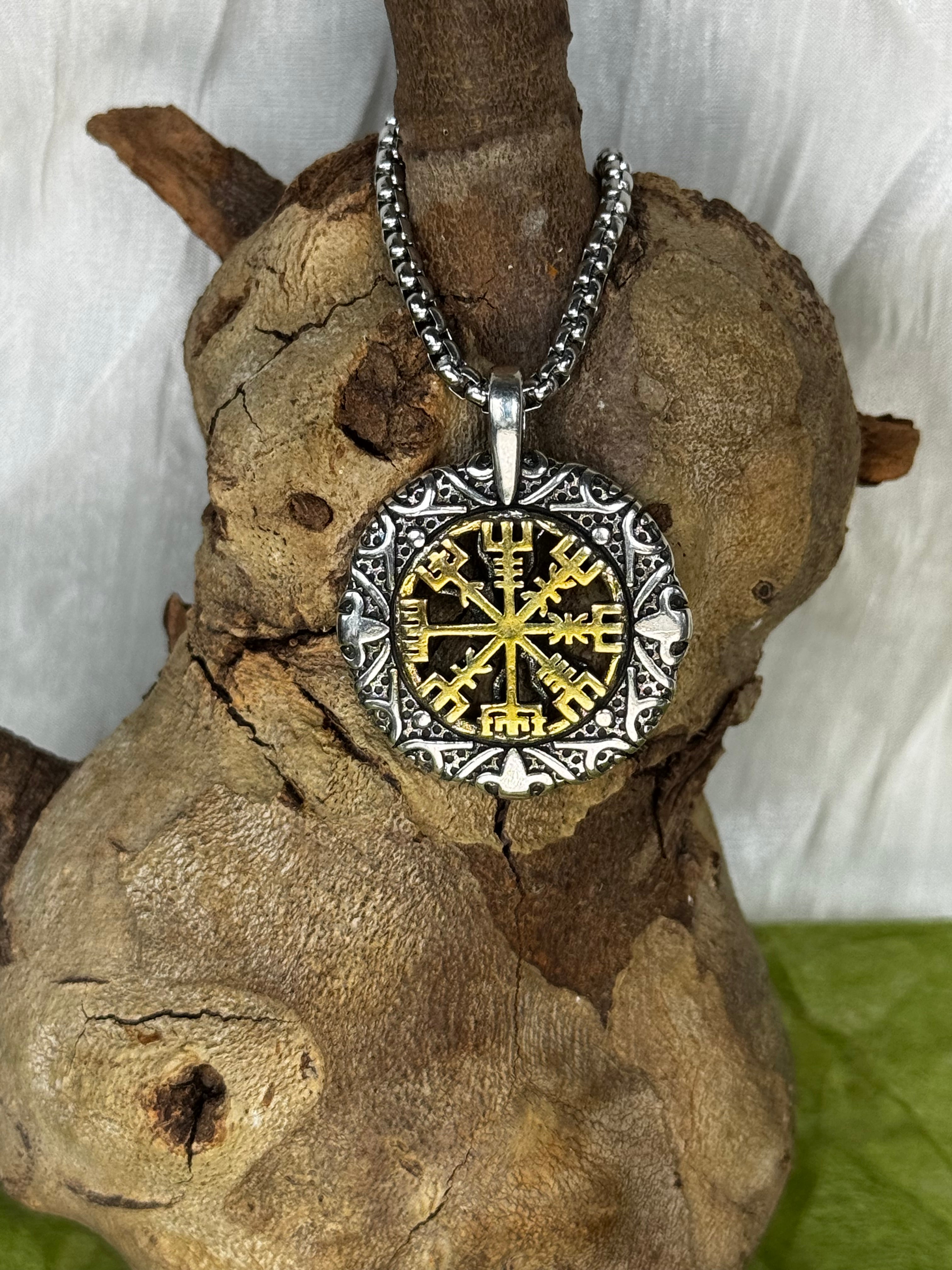 Nordic Compass stainless steel Pendant