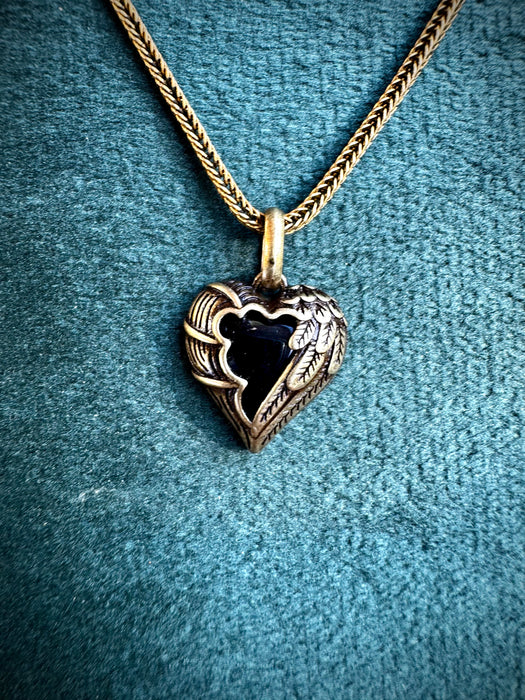 Vintage Brass Heart