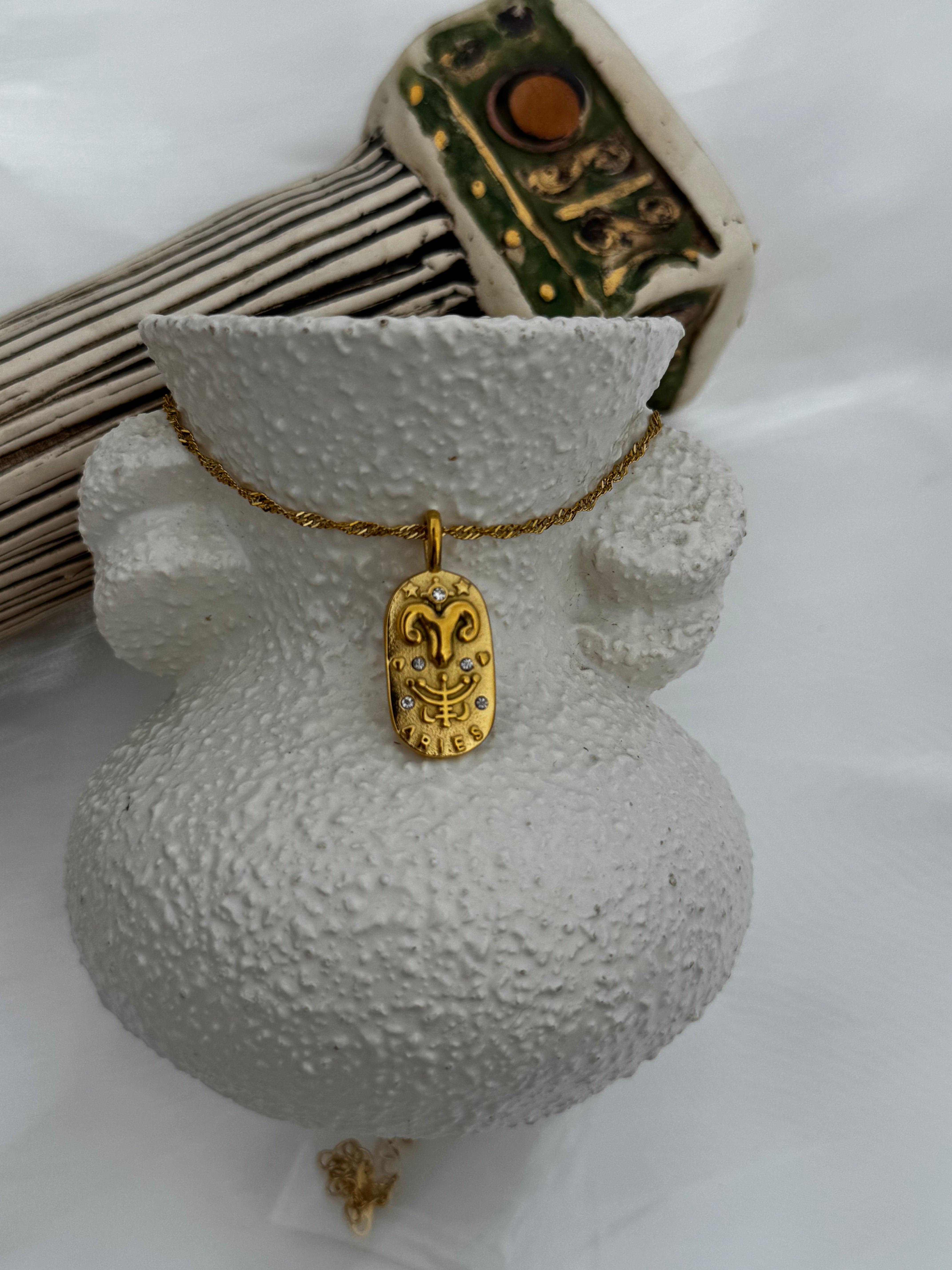 Zodiac Oval Necklaces