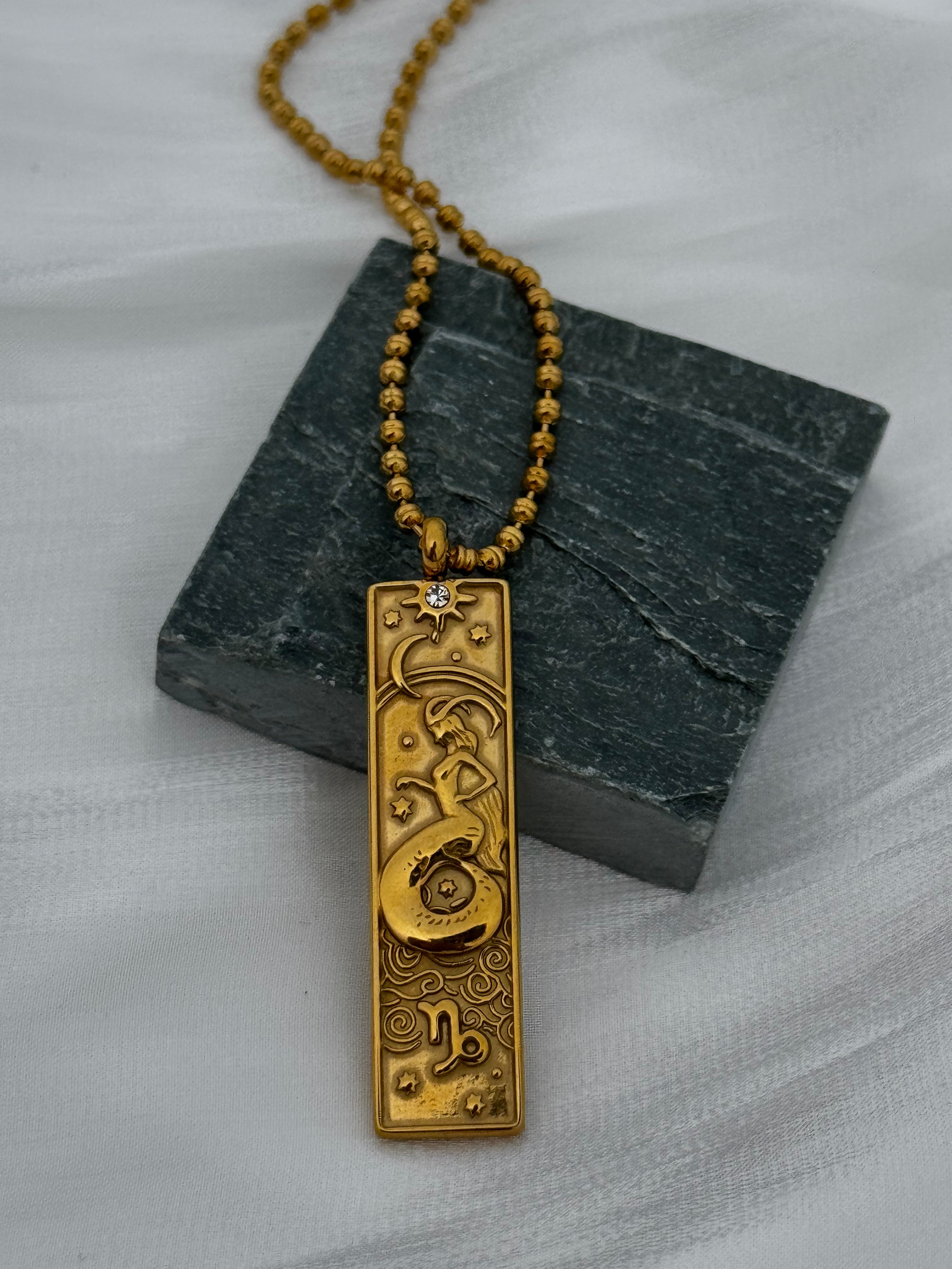 12 Zodiac Tarot Goddess Necklaces