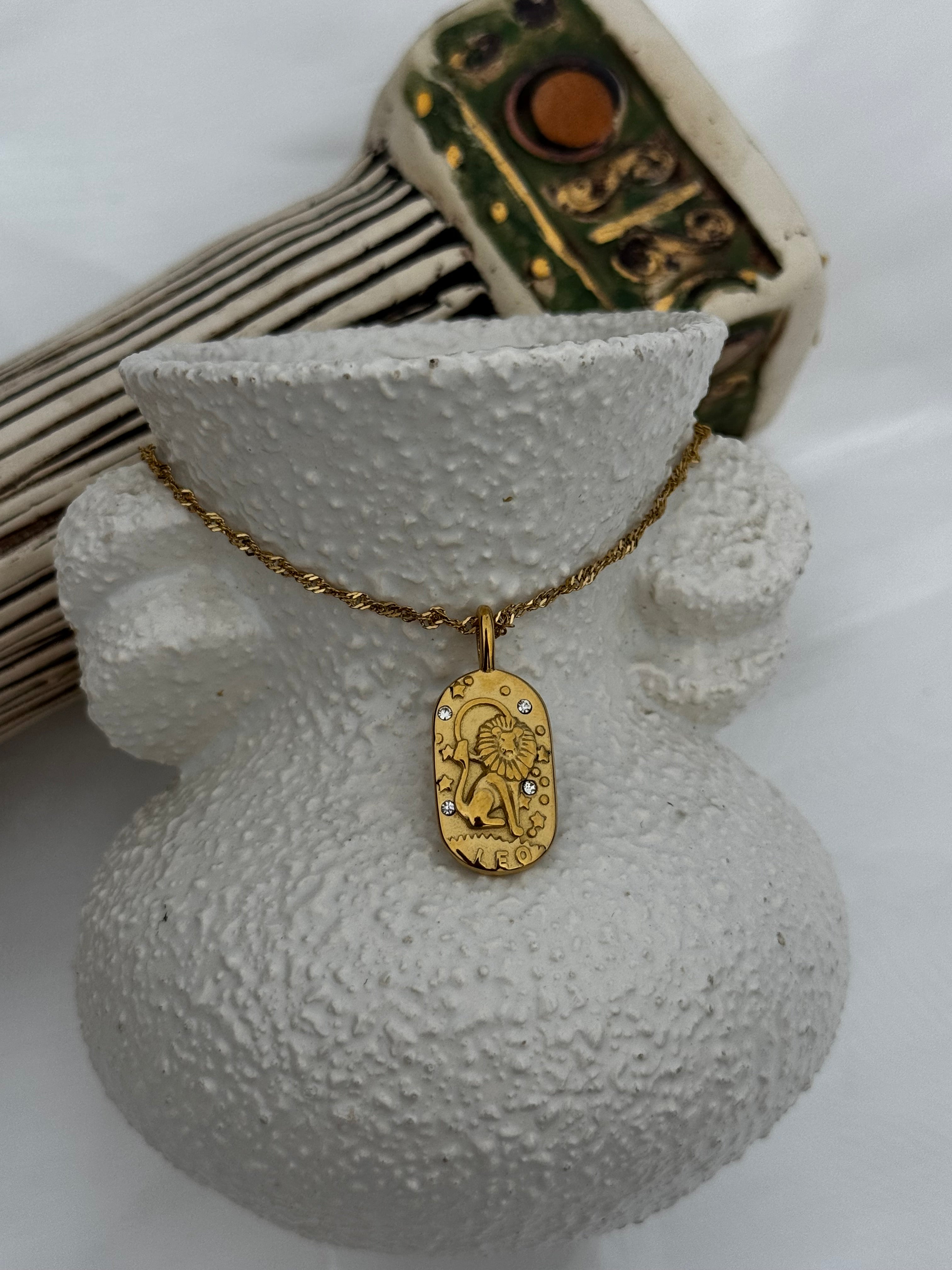 Zodiac Oval Necklaces