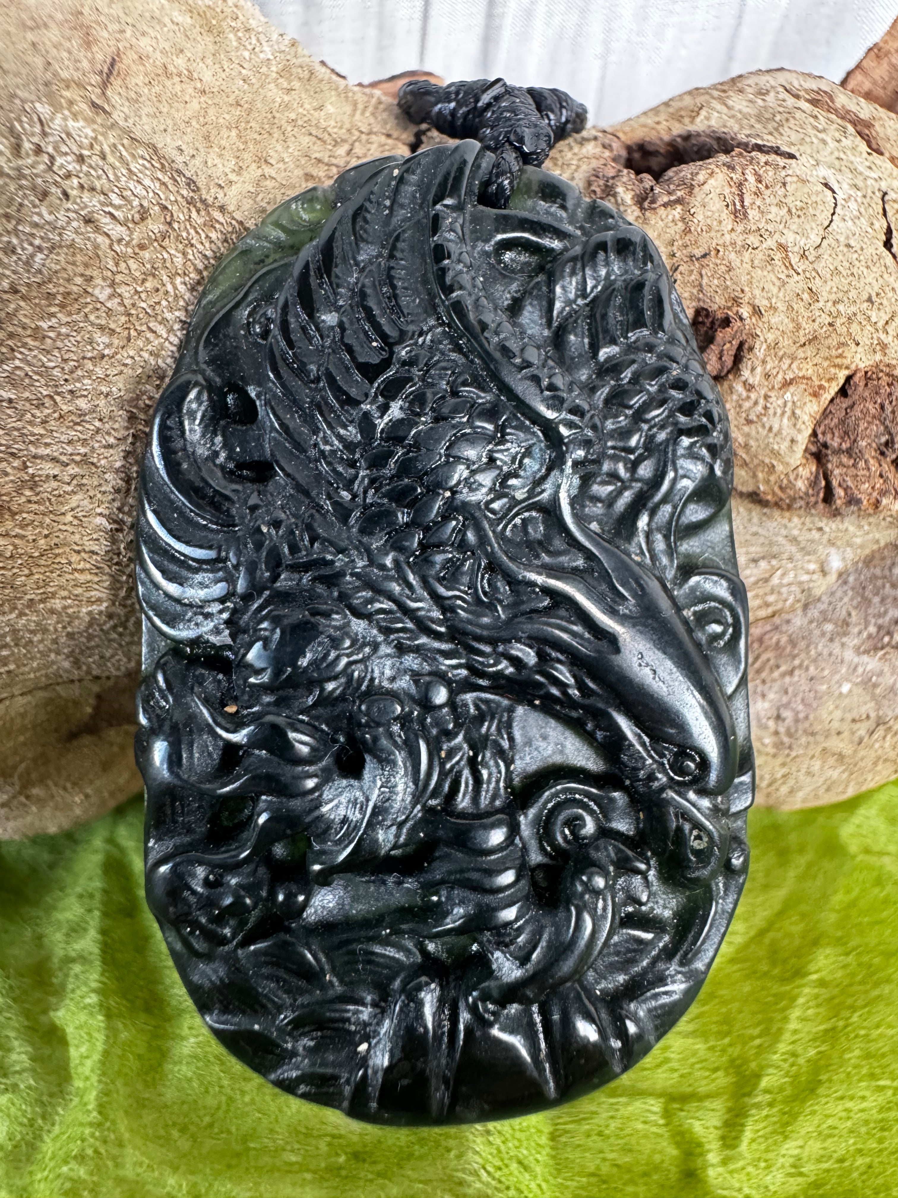 Serpentine Phoenix Pendant