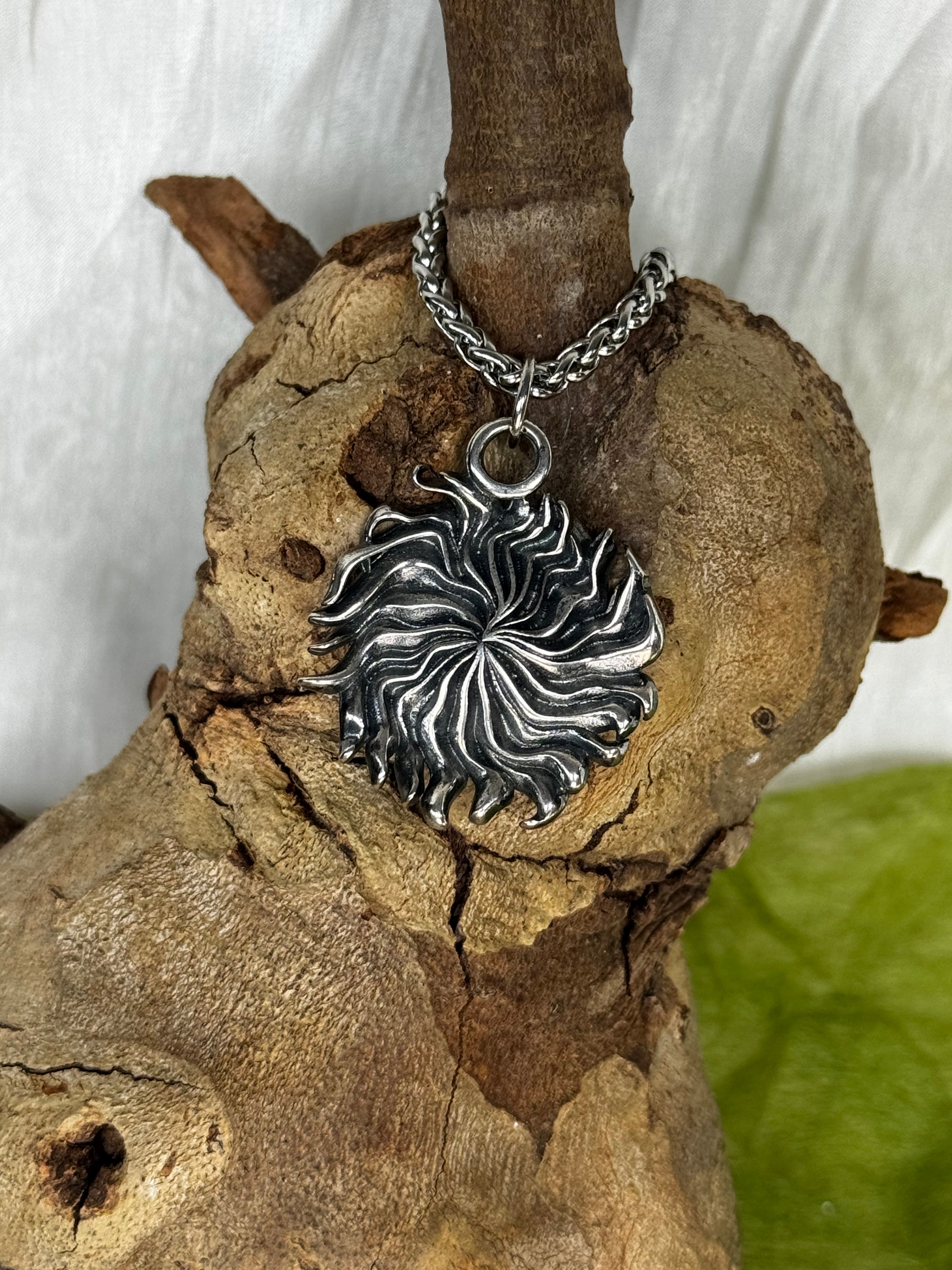 Sun Flower stainless steel Pendant
