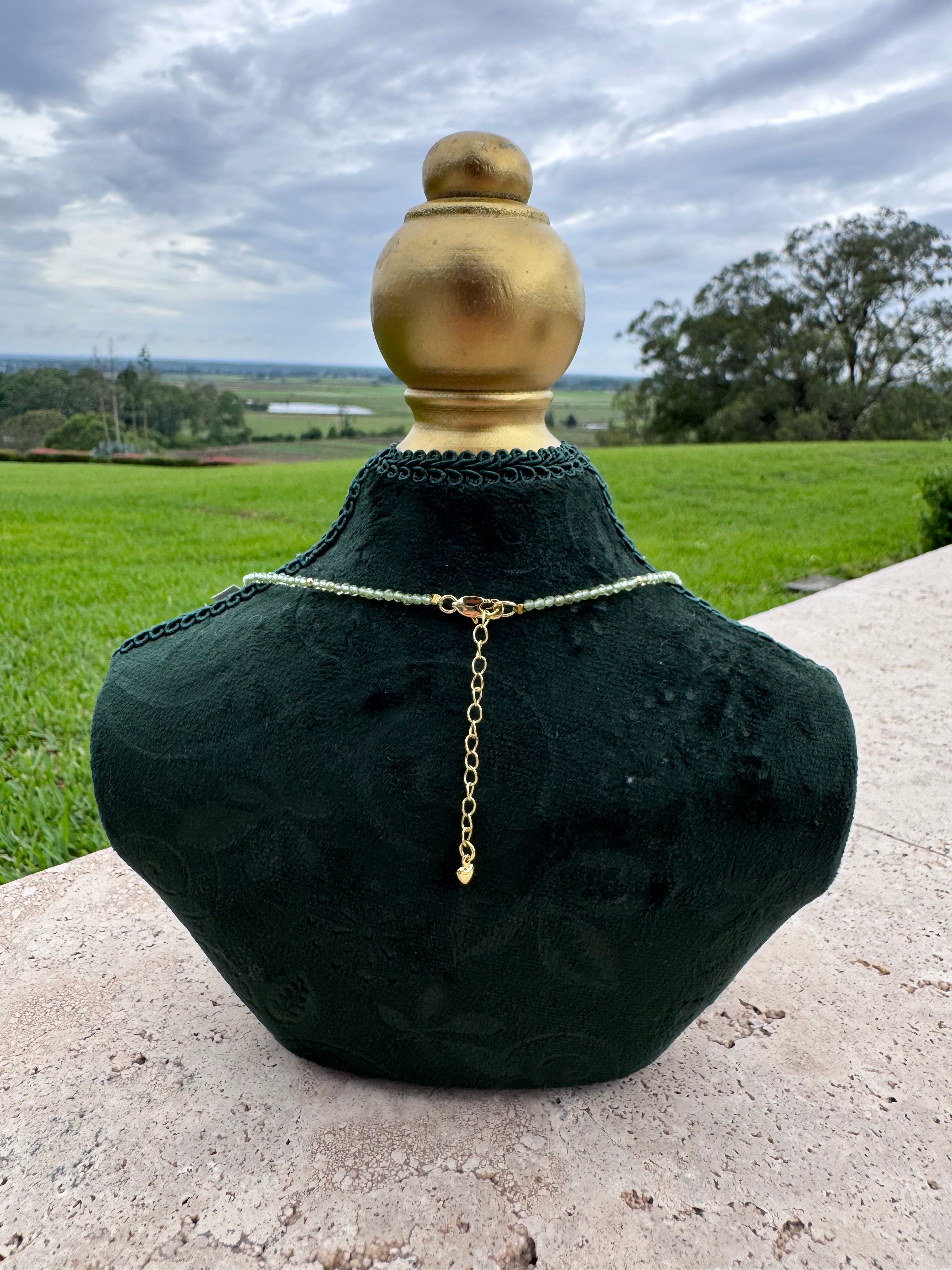 Peridot, Pearl & Tourmaline Necklace