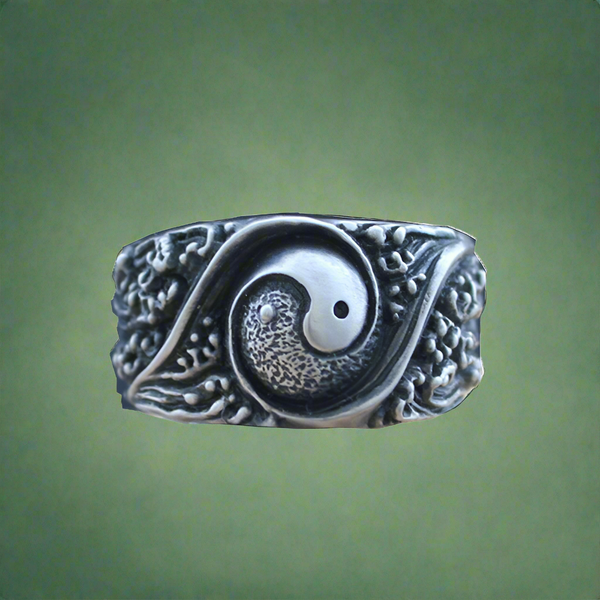 Vintag YingYang Taichi S925 silver Ring