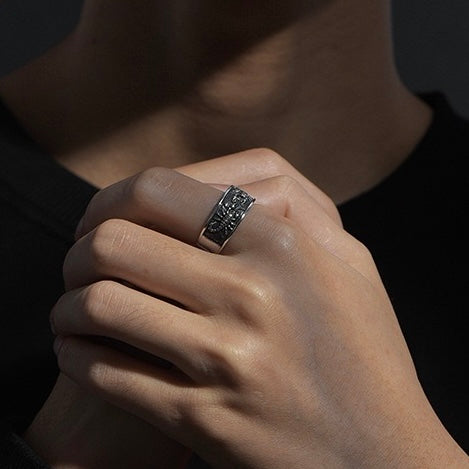 Gothic scorpion silver Ring