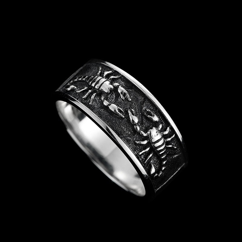 Gothic scorpion silver Ring