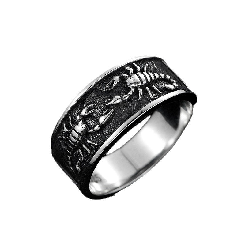 Gothic scorpion silver Ring