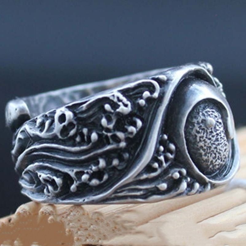 Vintag YingYang Taichi S925 silver Ring