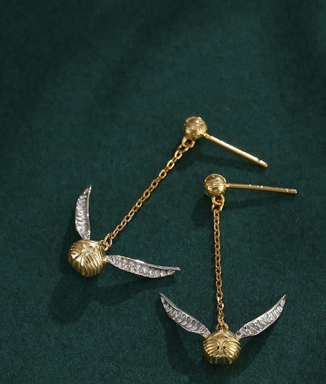 Harry Potter Gold Snitch Earring