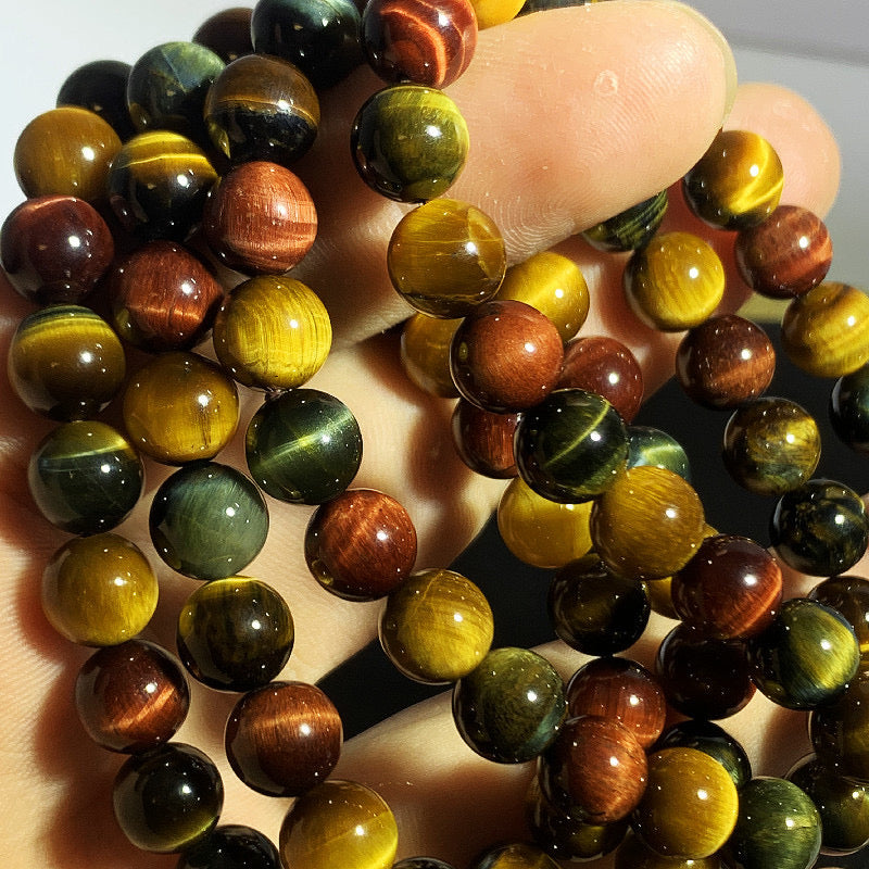 Multi Color Tiger Eyes Gemstone bracelet