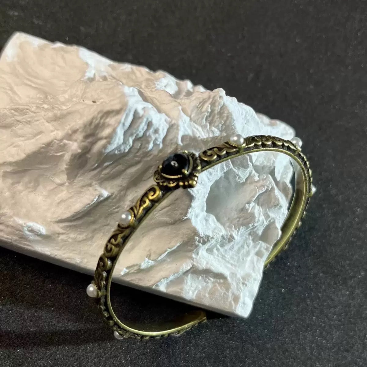 Mystic Heart Copper Bangle