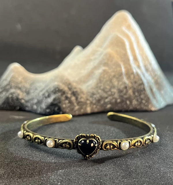 Mystic Heart Copper Bangle