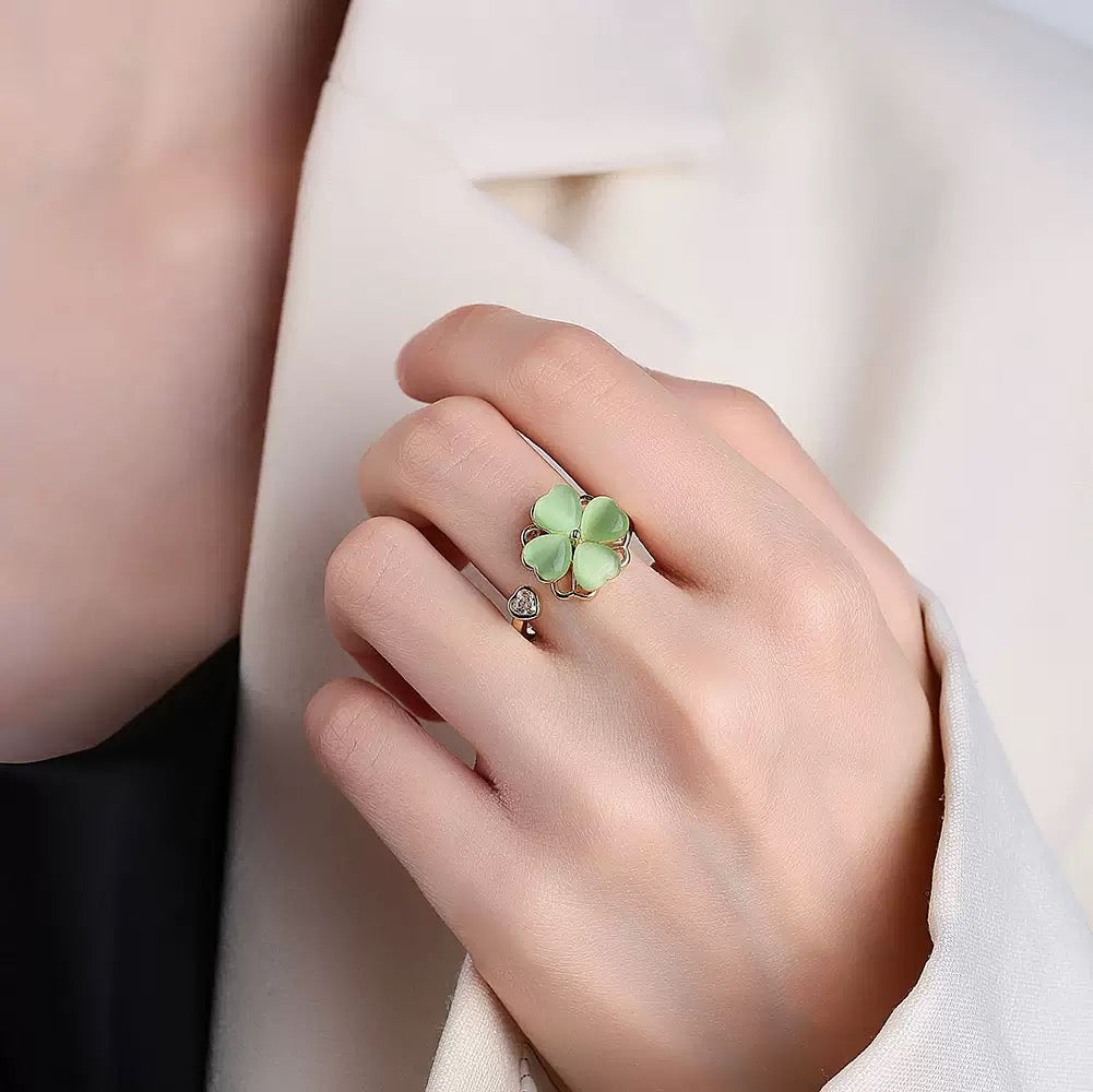 4 Leaf Clover Fidget Ring